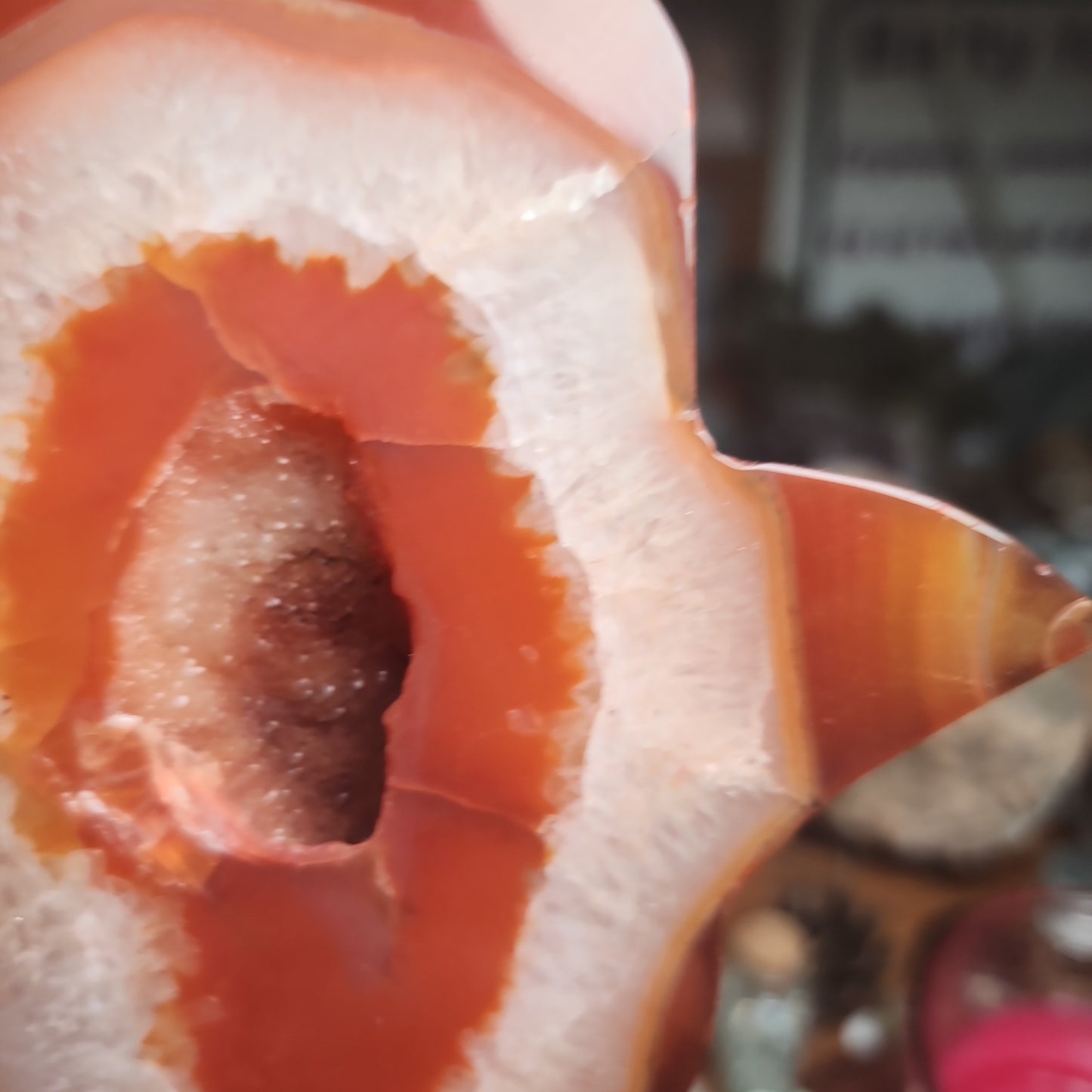 Carnelian Druzy Hamsa