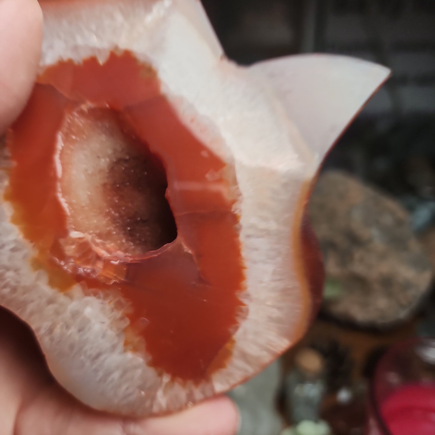 Carnelian Druzy Hamsa