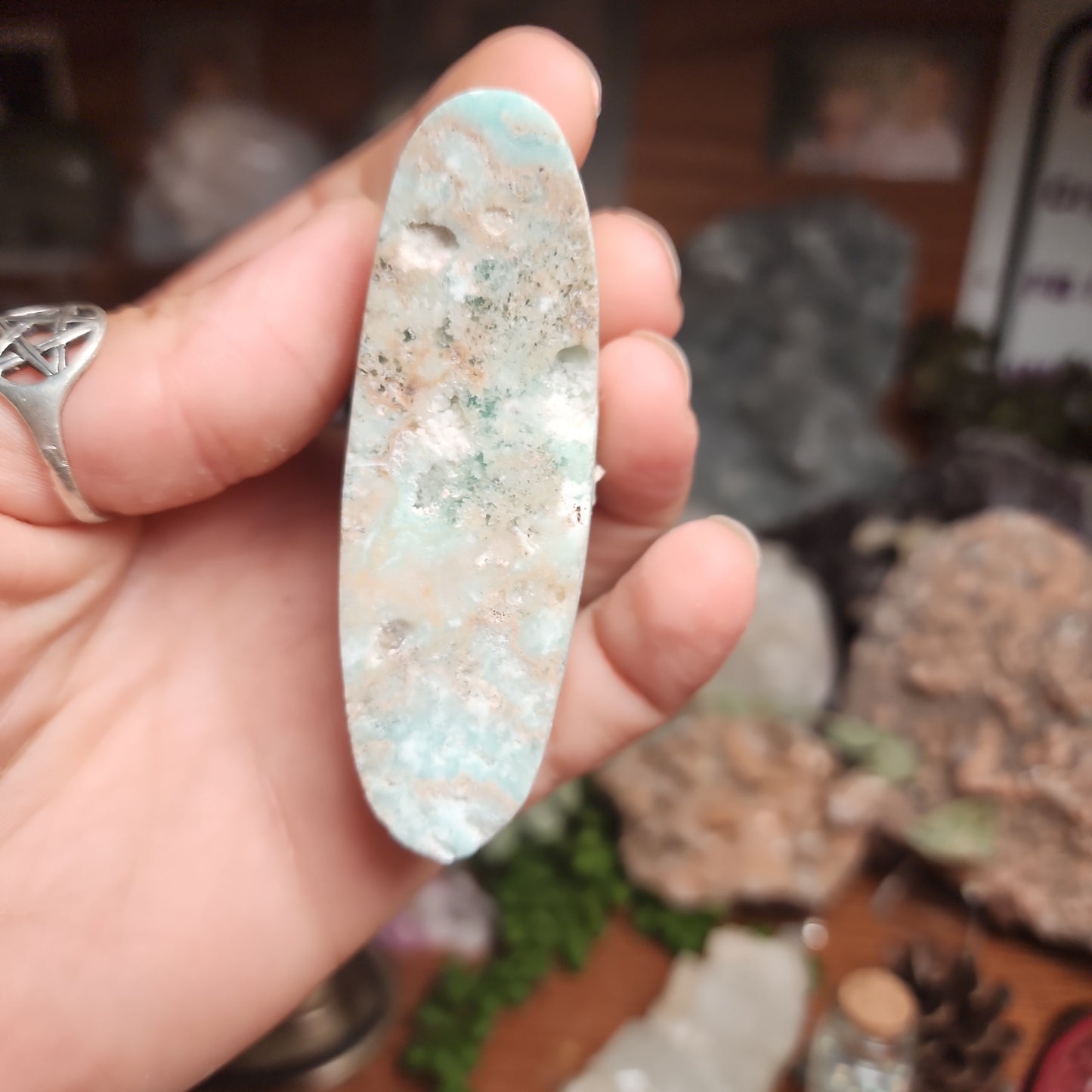 Caribbean Calcite Druzy Moon