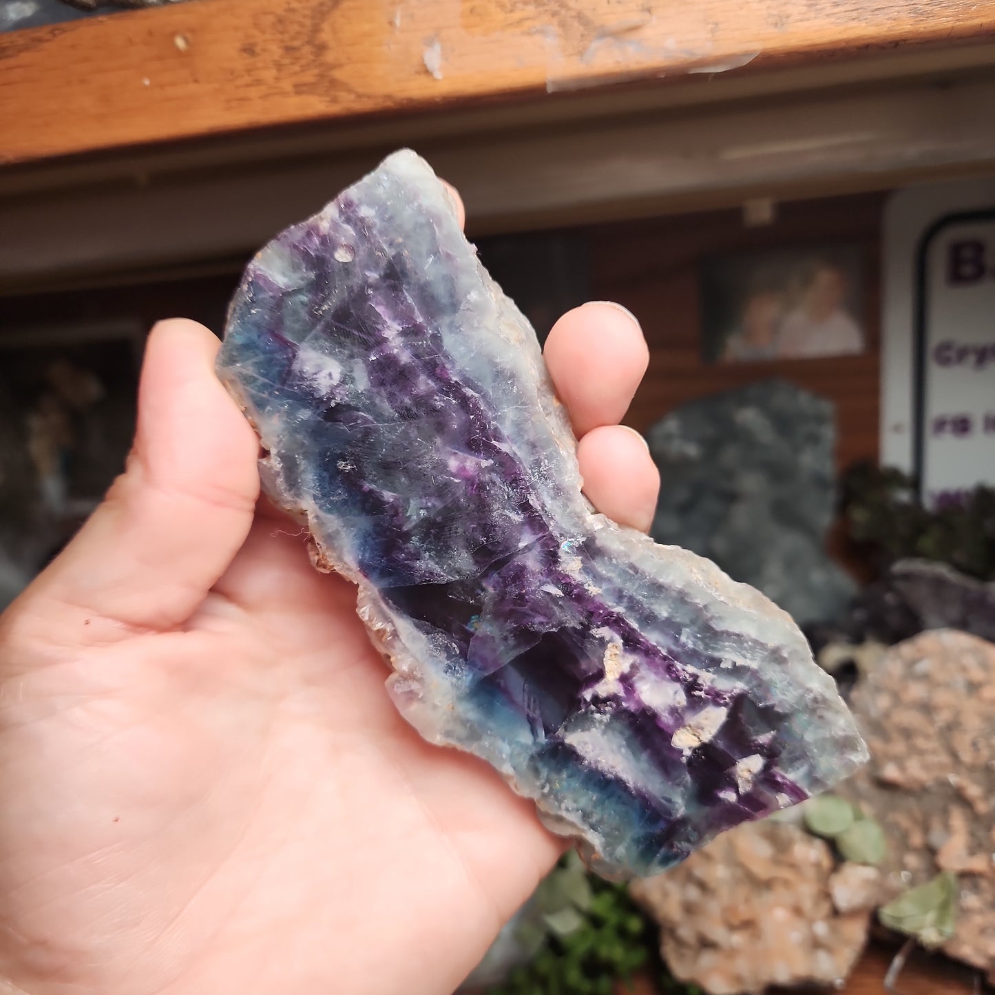 Rainbow Fluorite Slab