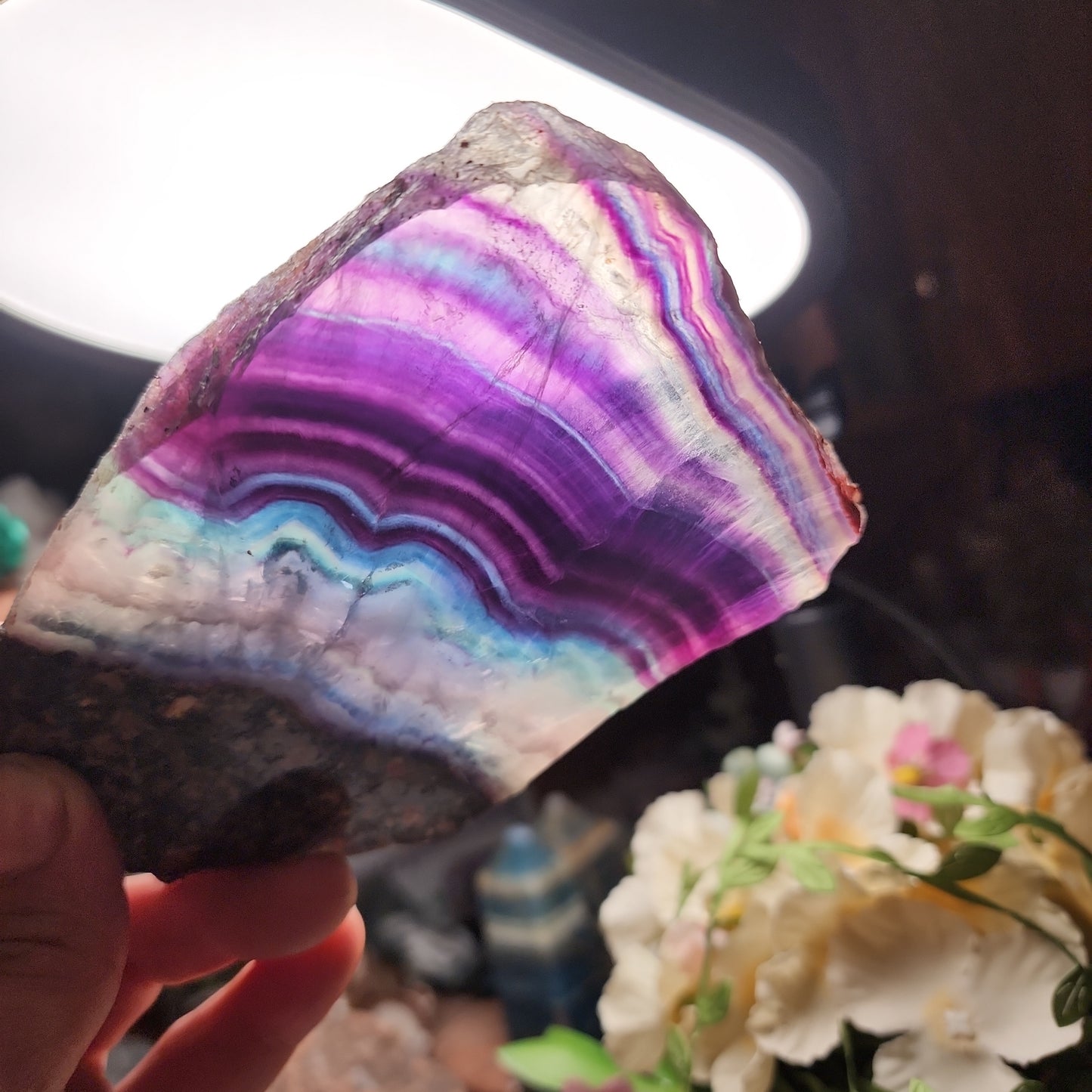Rainbow Fluorite Slab