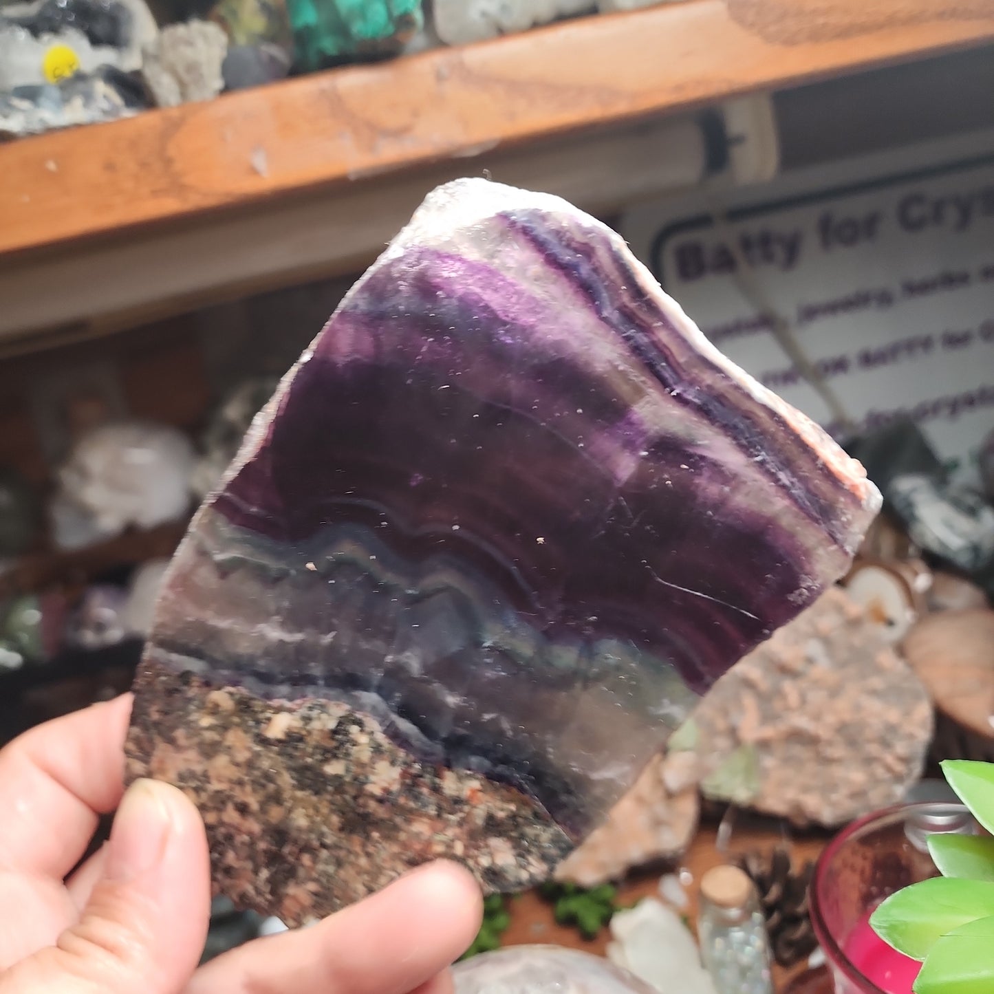 Rainbow Fluorite Slab
