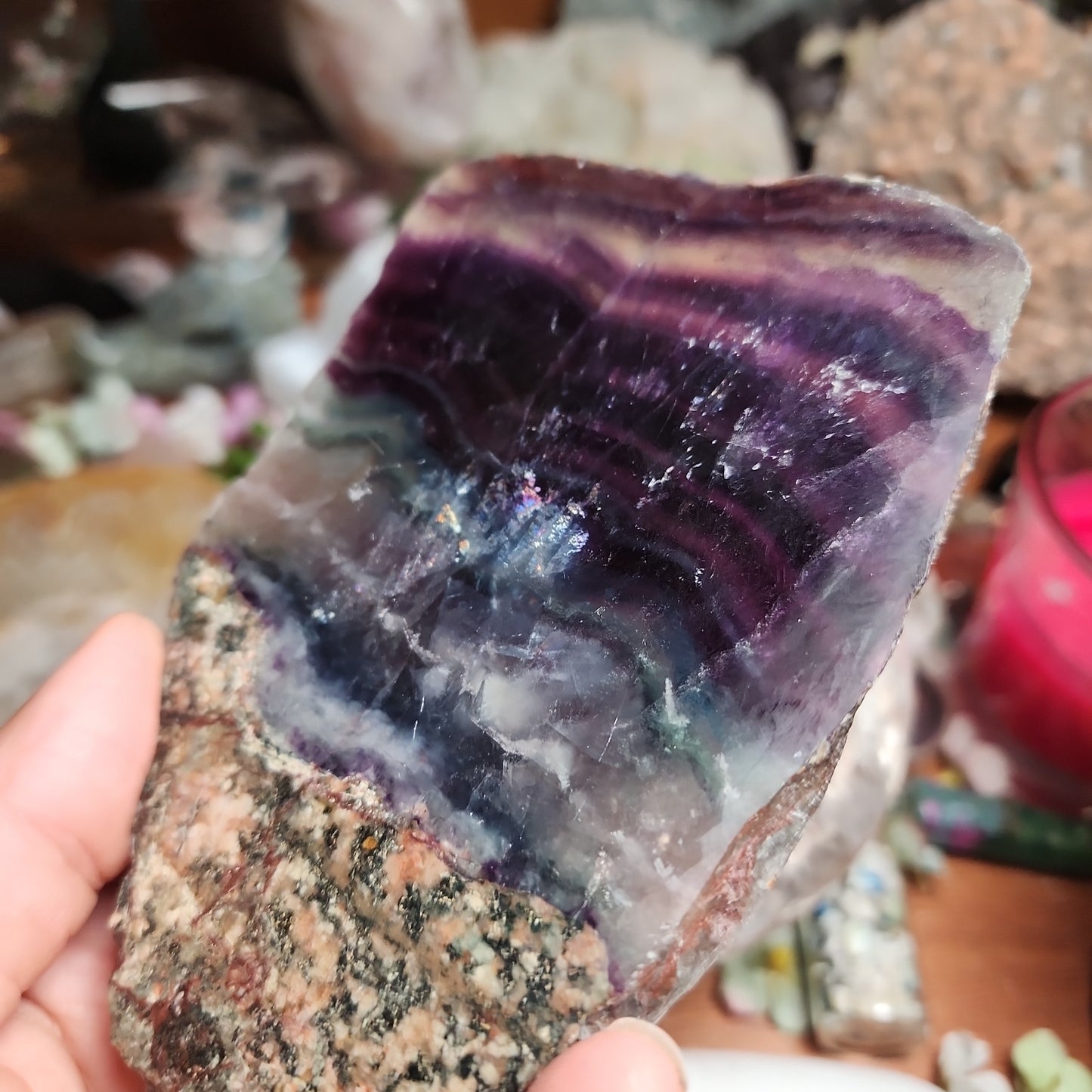 Rainbow Fluorite Slab
