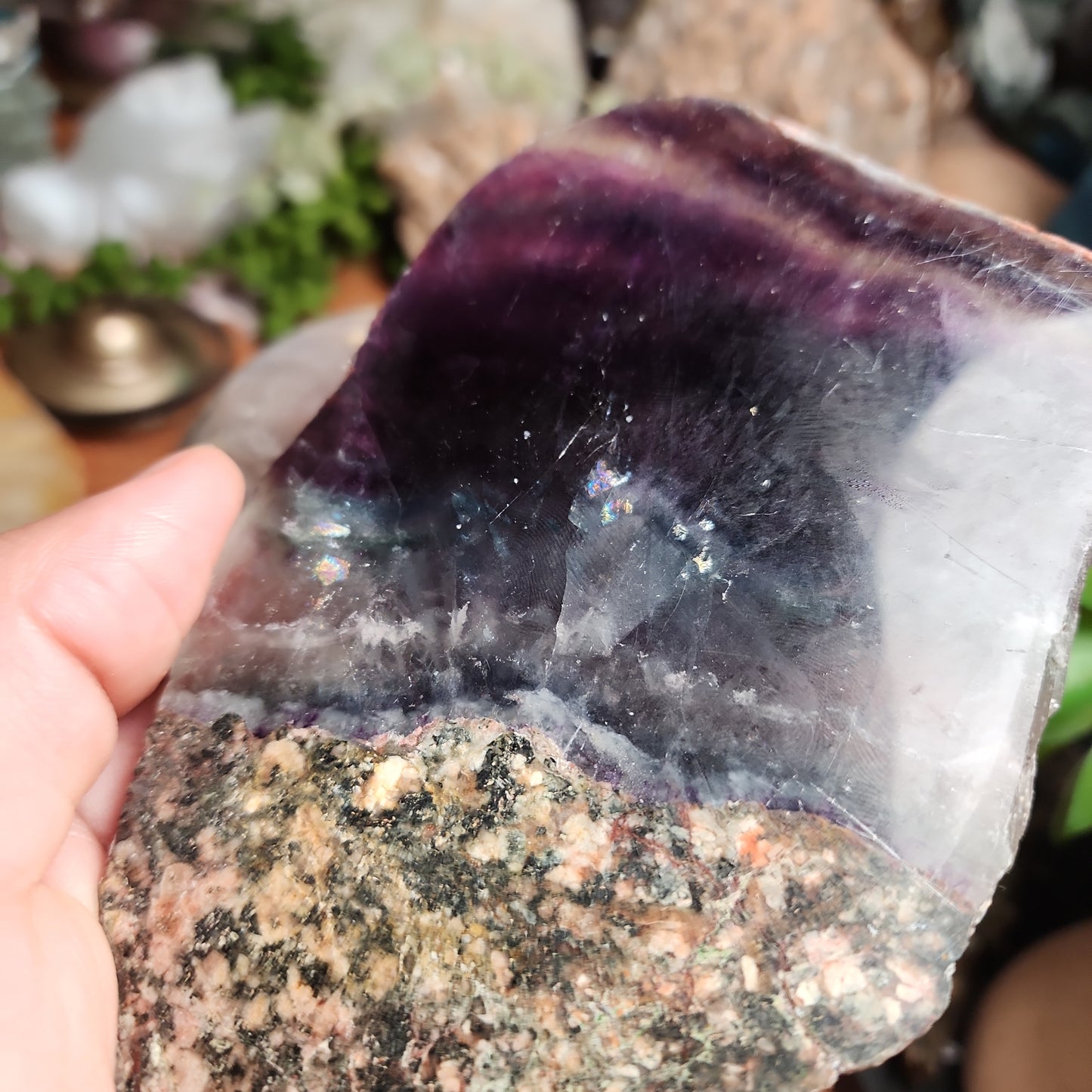 Rainbow Fluorite Slab