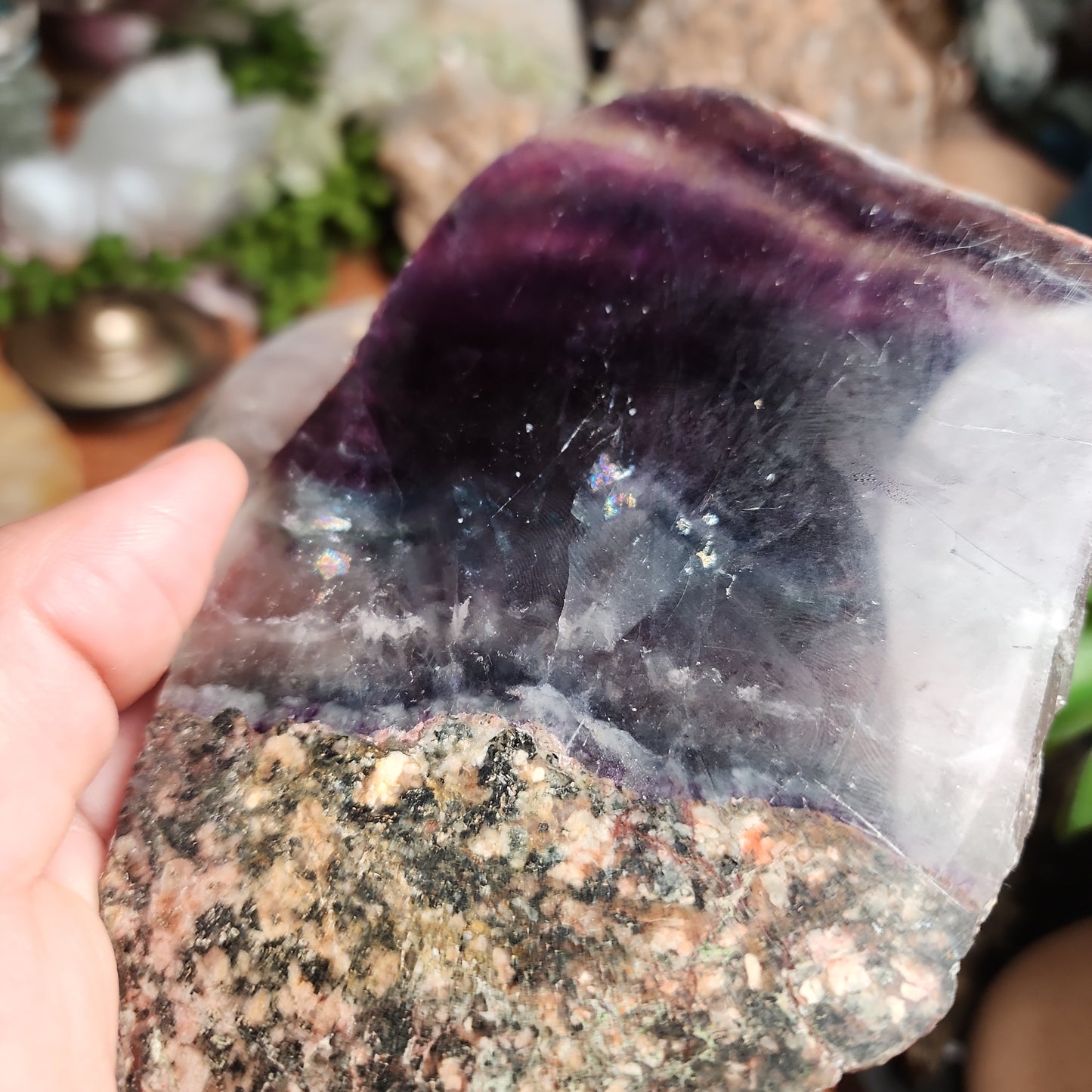 Rainbow Fluorite Slab
