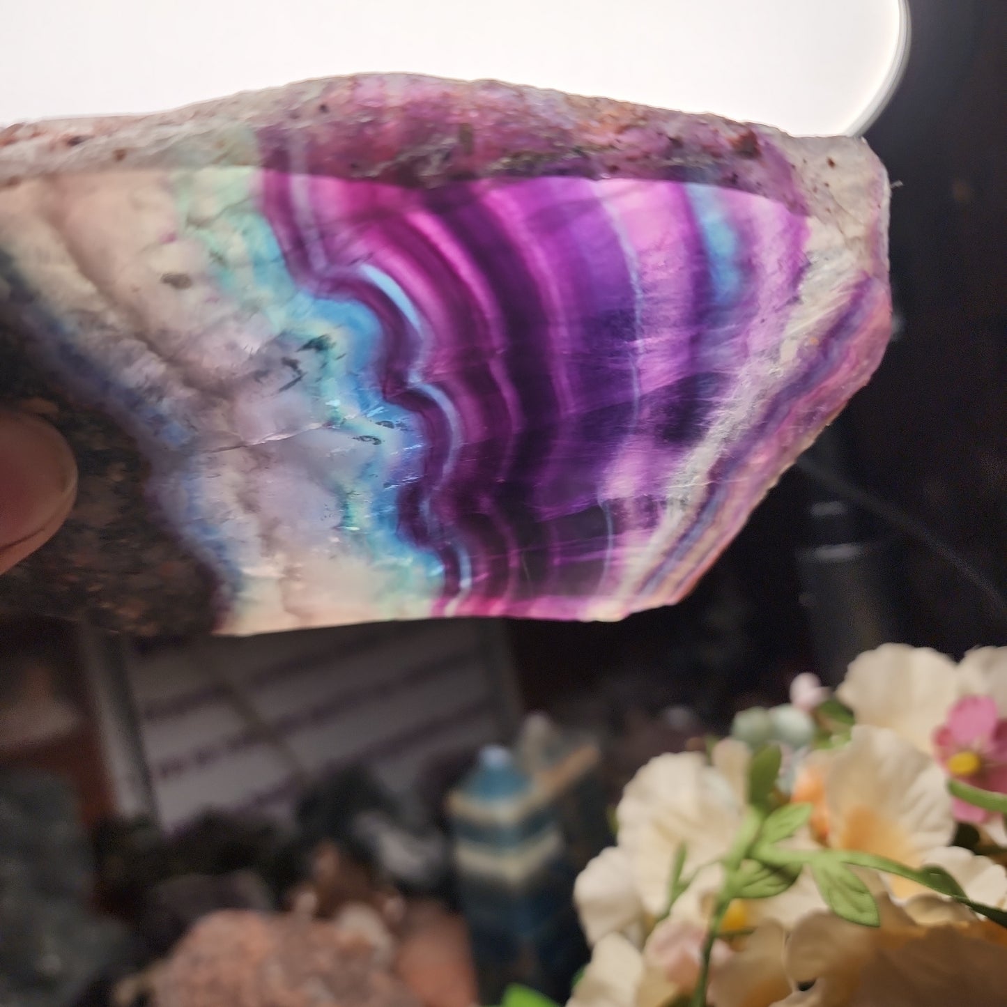 Rainbow Fluorite Slab