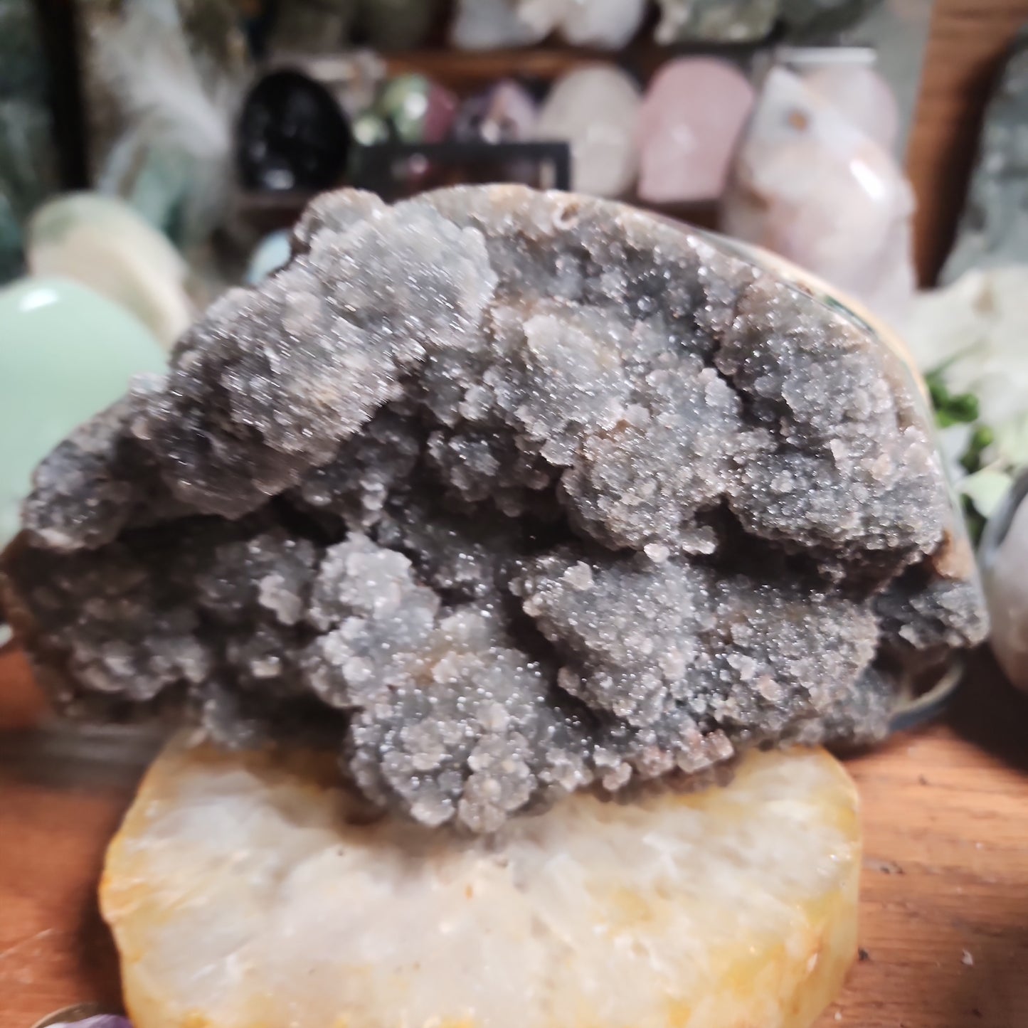 Large Black/Rainbow Amethyst Cluster