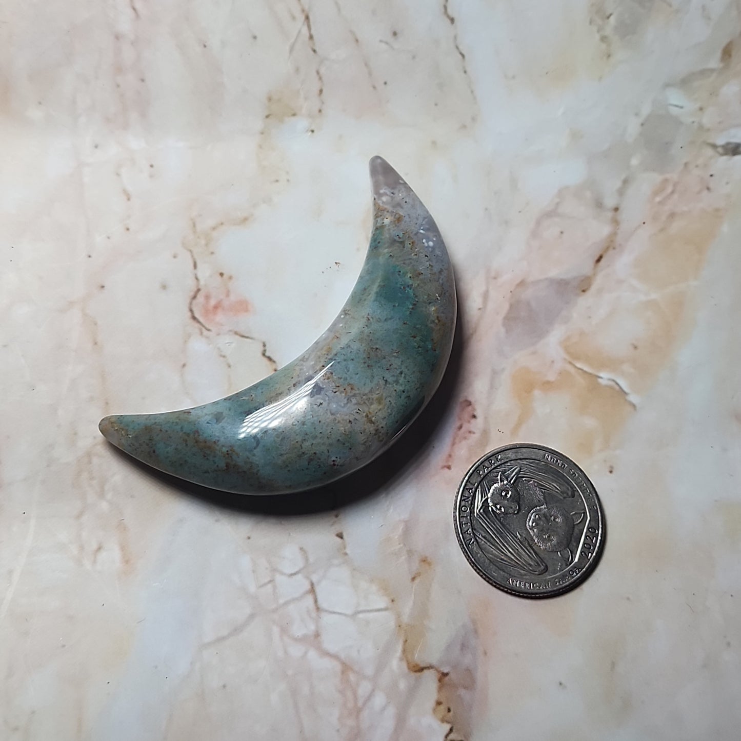 Moss Agate Moon