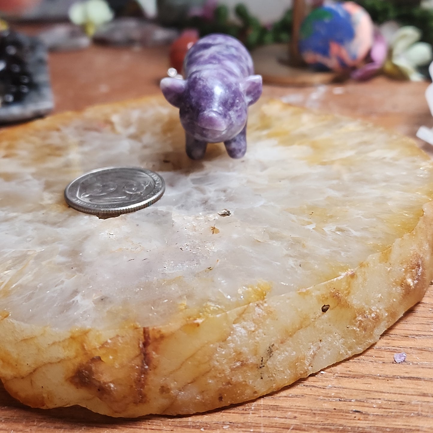 Lepidolite Pig