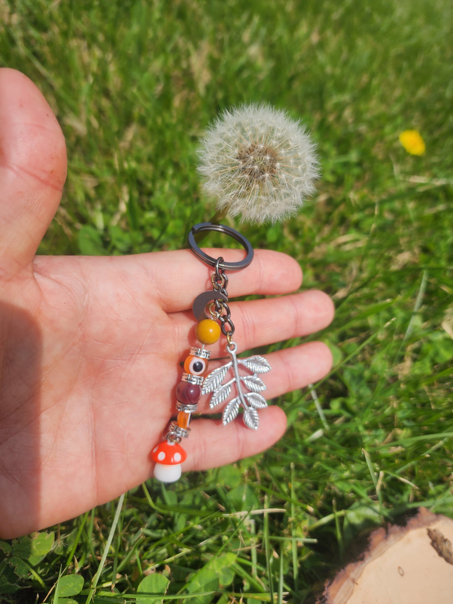 Mookite Evil Eye Mushroom Witchy Keychain