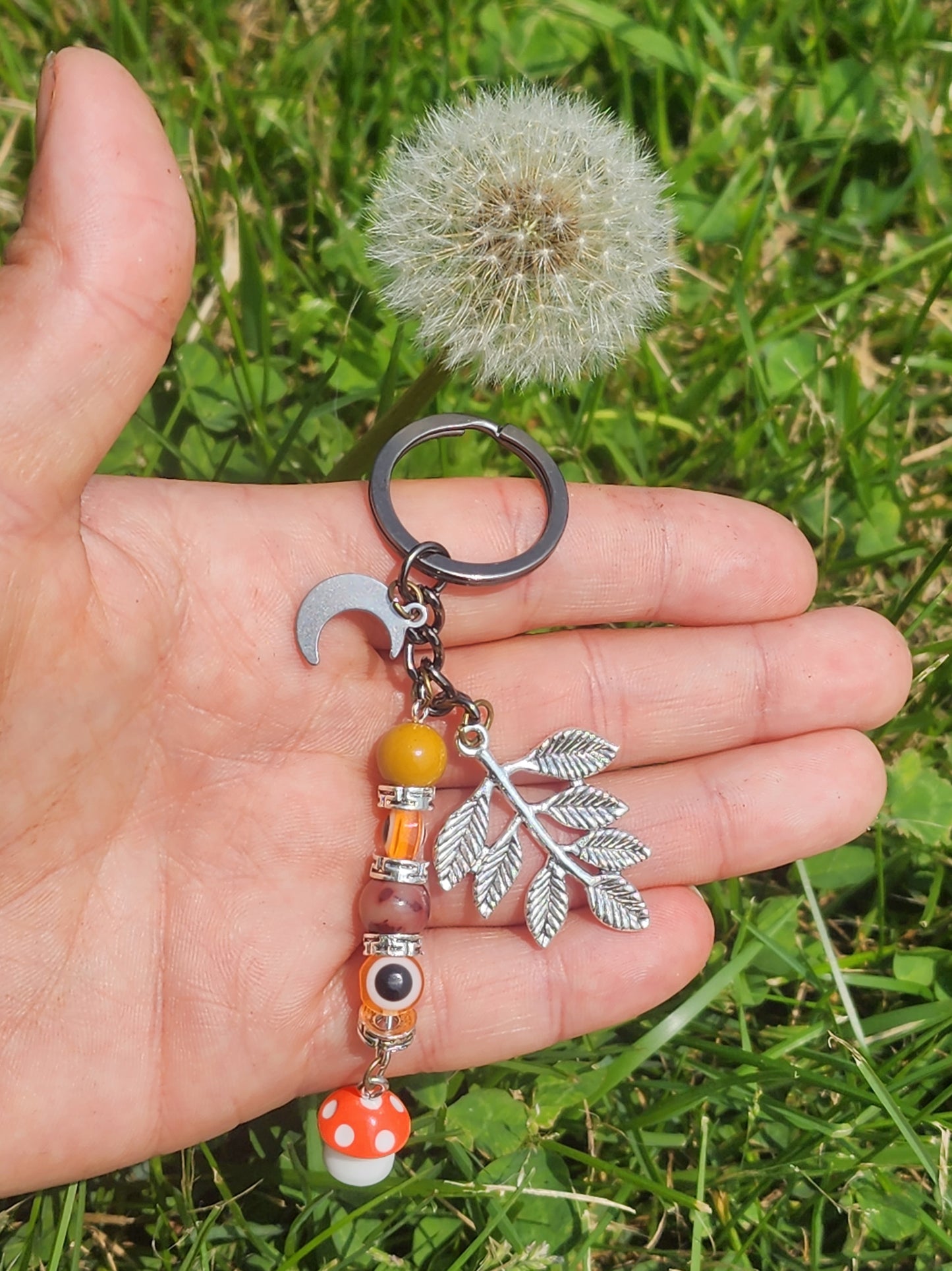 Mookite Evil Eye Mushroom Witchy Keychain
