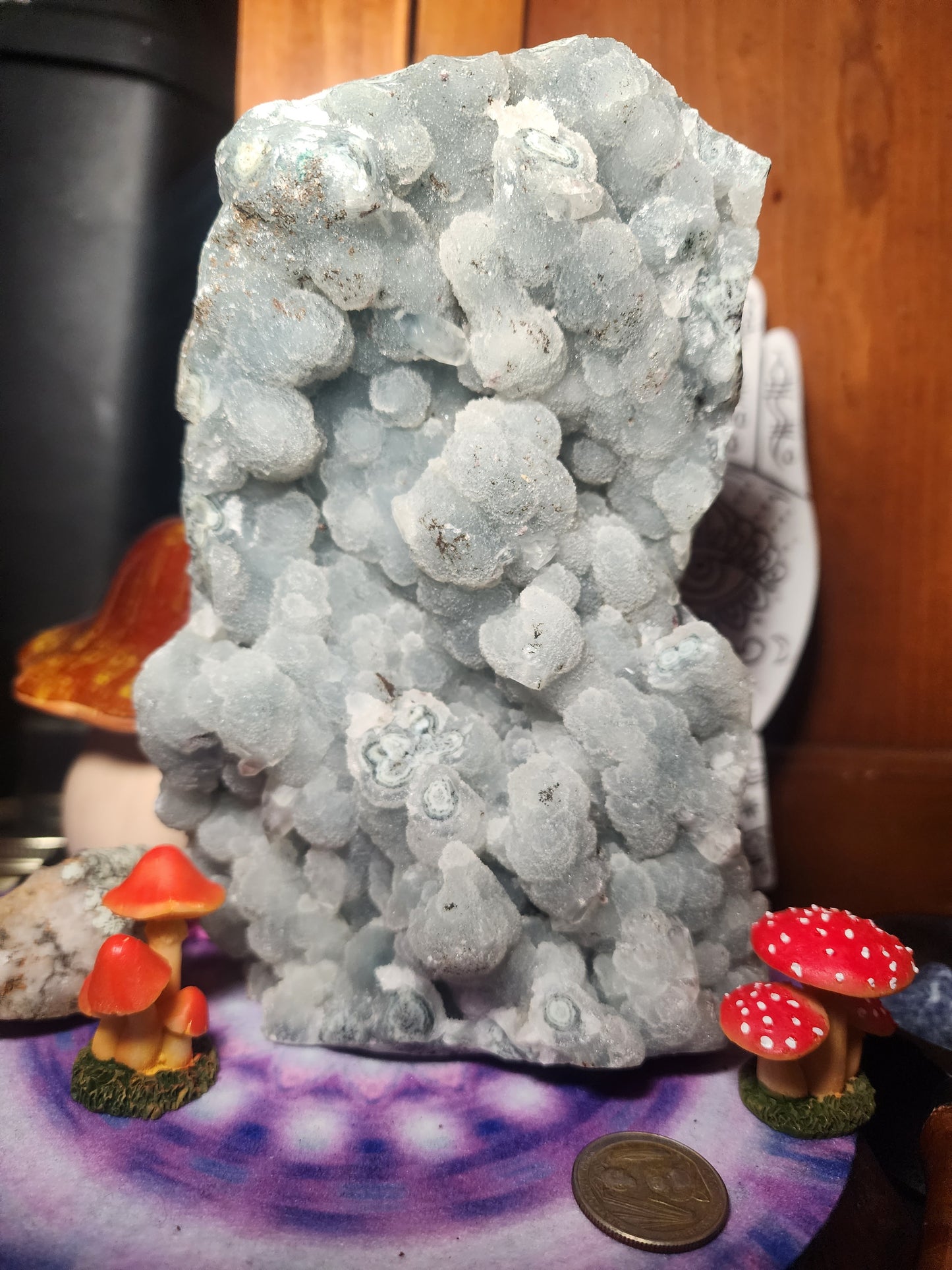 Chalcedony Stallactite Large Cluster with Apophylite