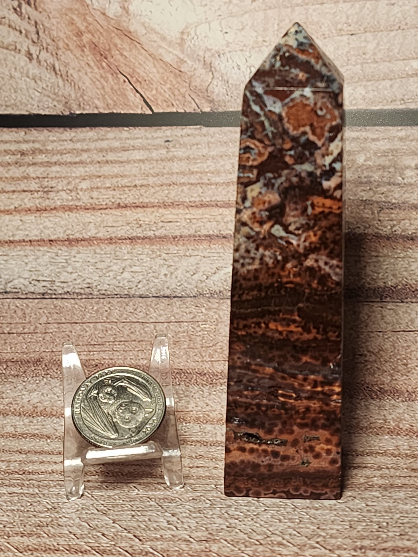 Orbicular Jasper Druzy Tower