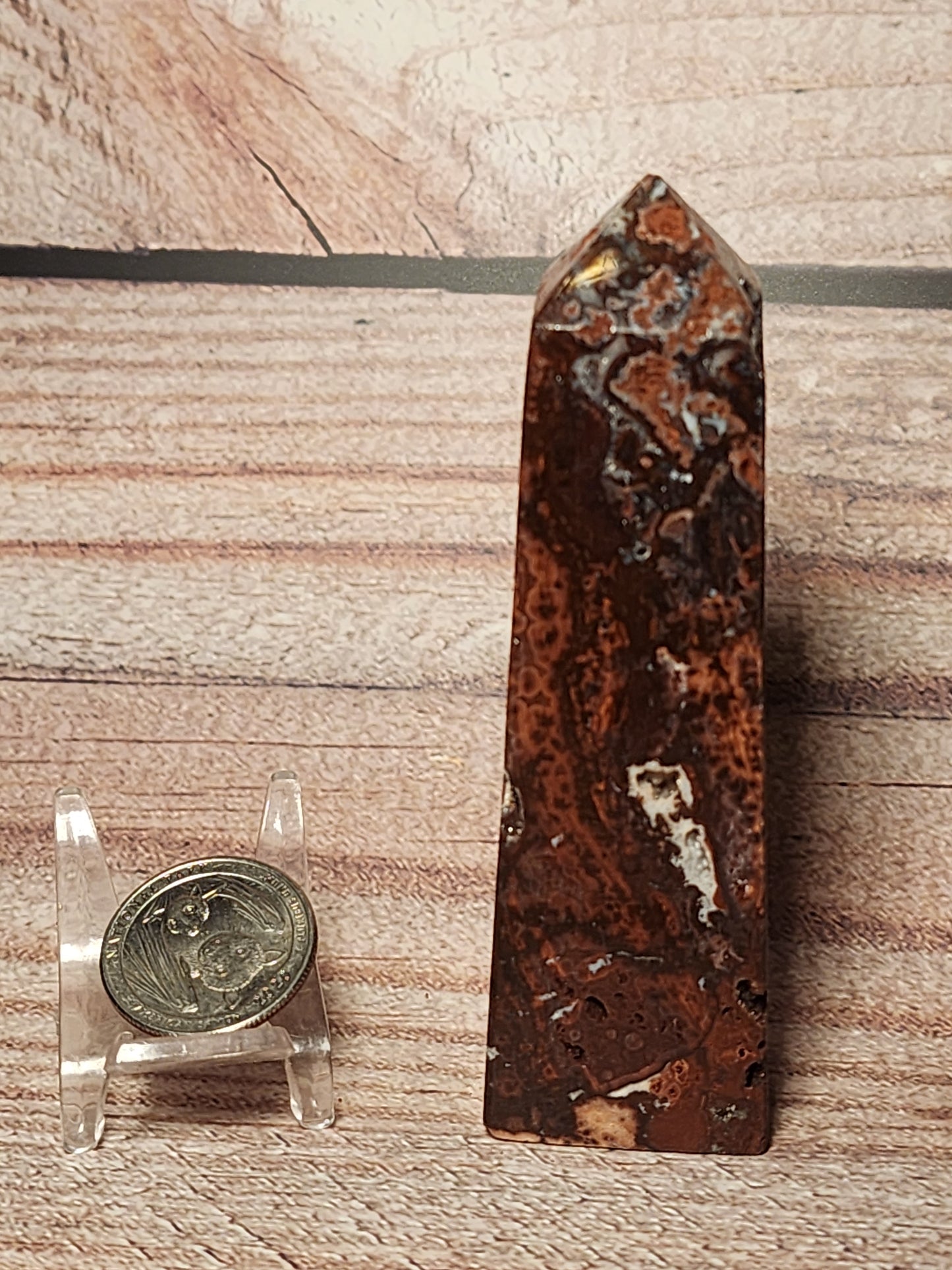 Orbicular Jasper Druzy Tower