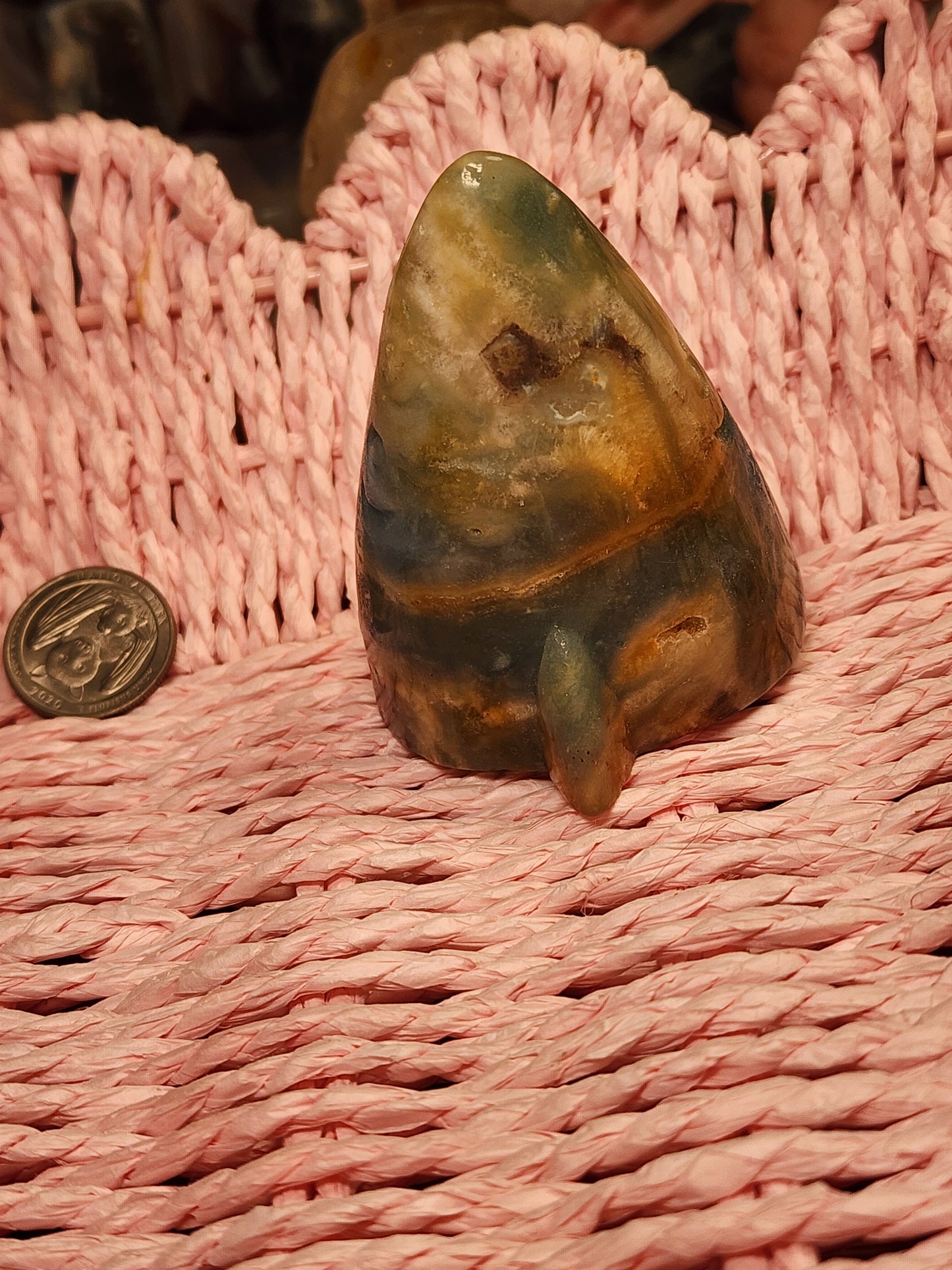 Blue Amazonite Shark Head