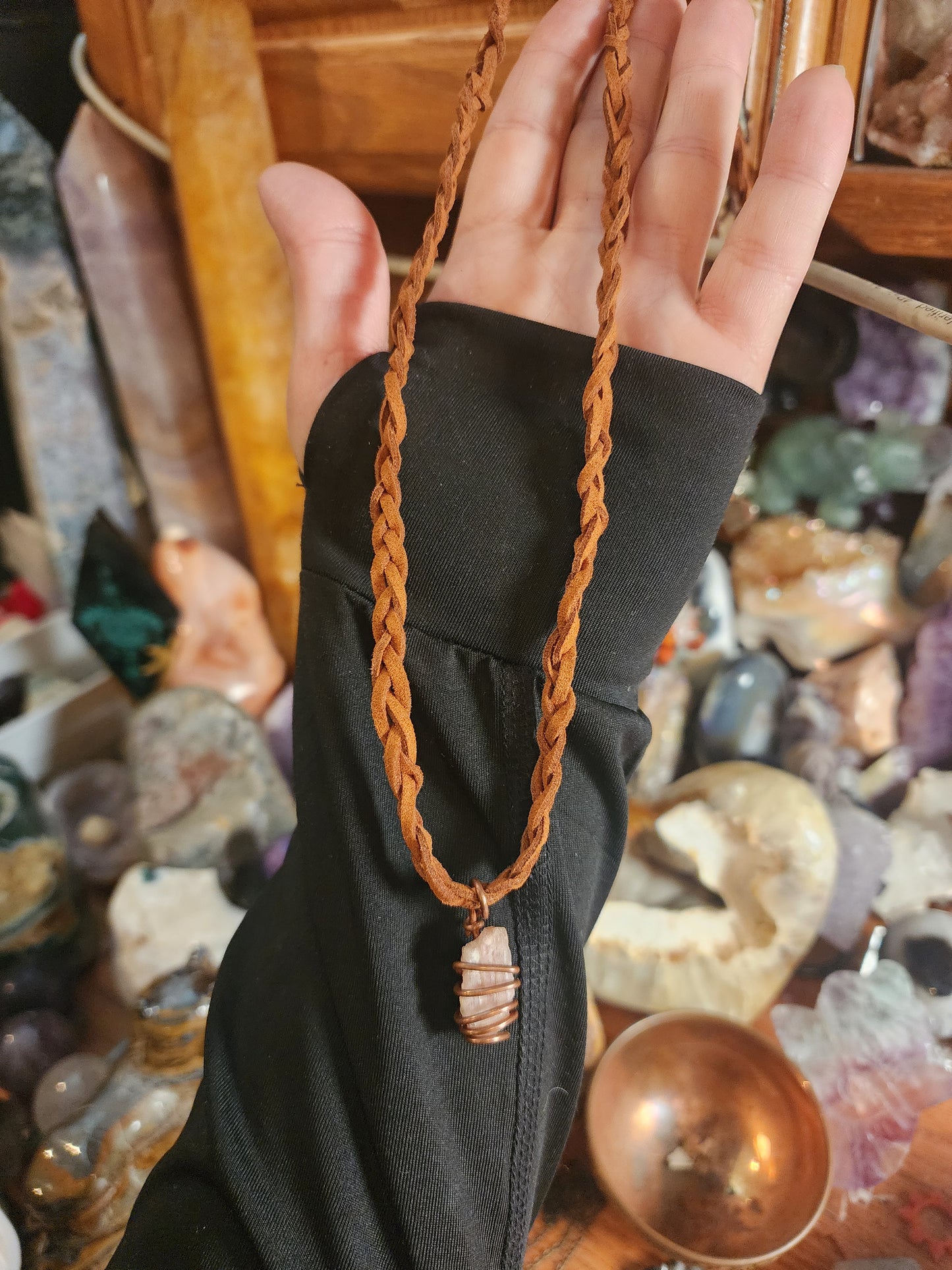 Pink Tourmaline Long Necklace