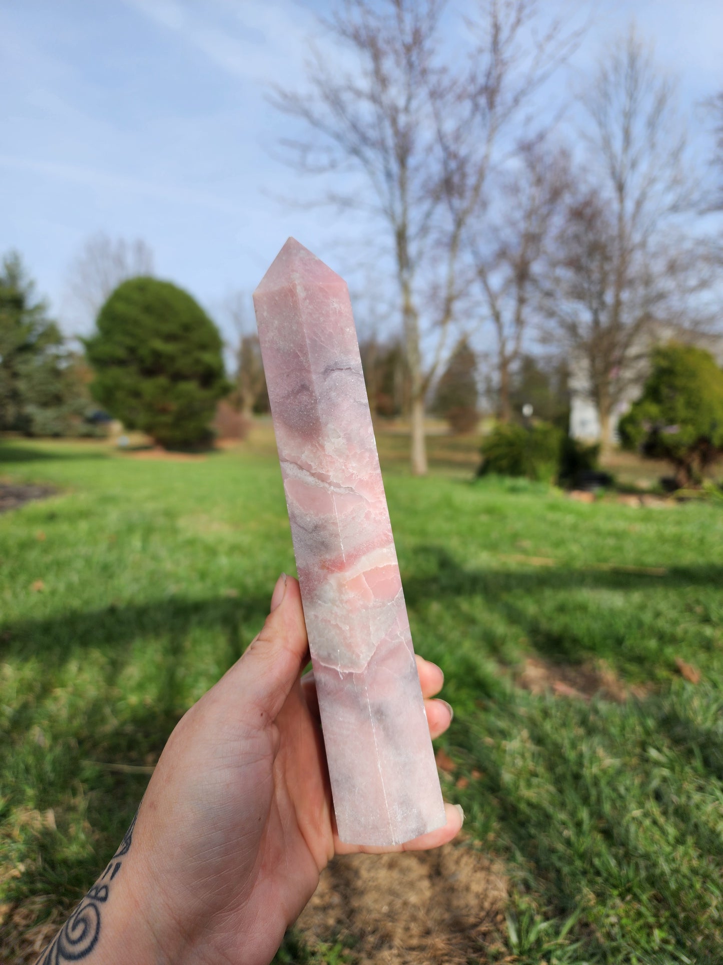 Large Pink Opal Tower ๐ธ๐ฉท