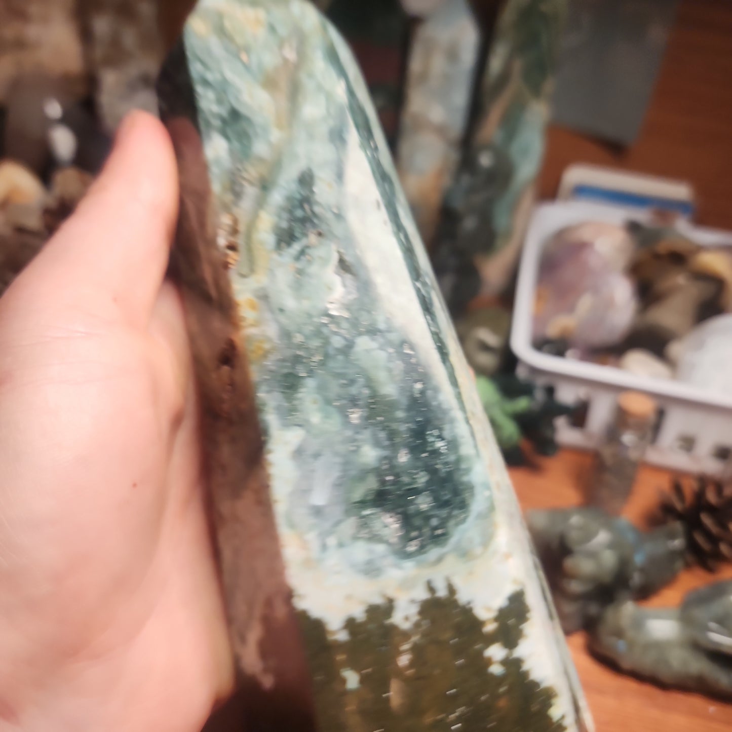 Large Ocean Jasper tower with ๐
