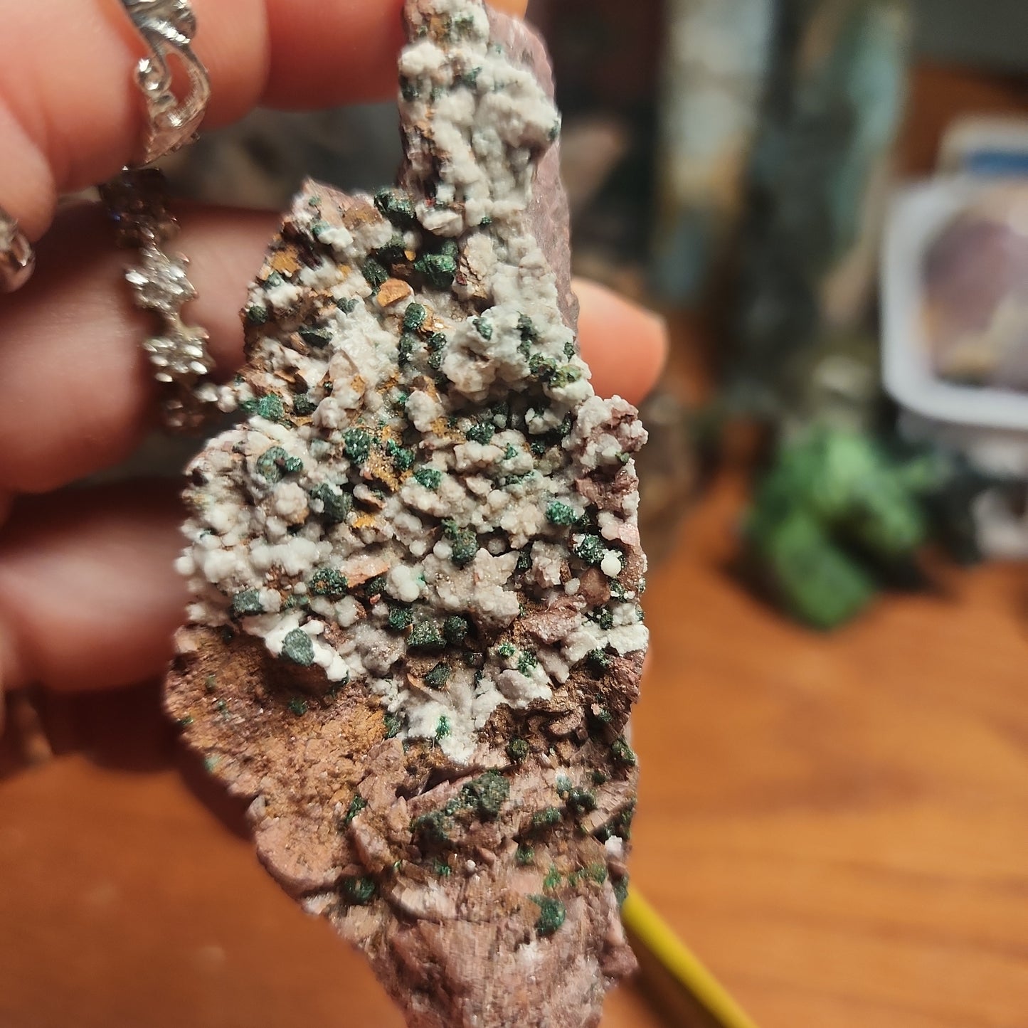 Dolomite with Malachite specimen