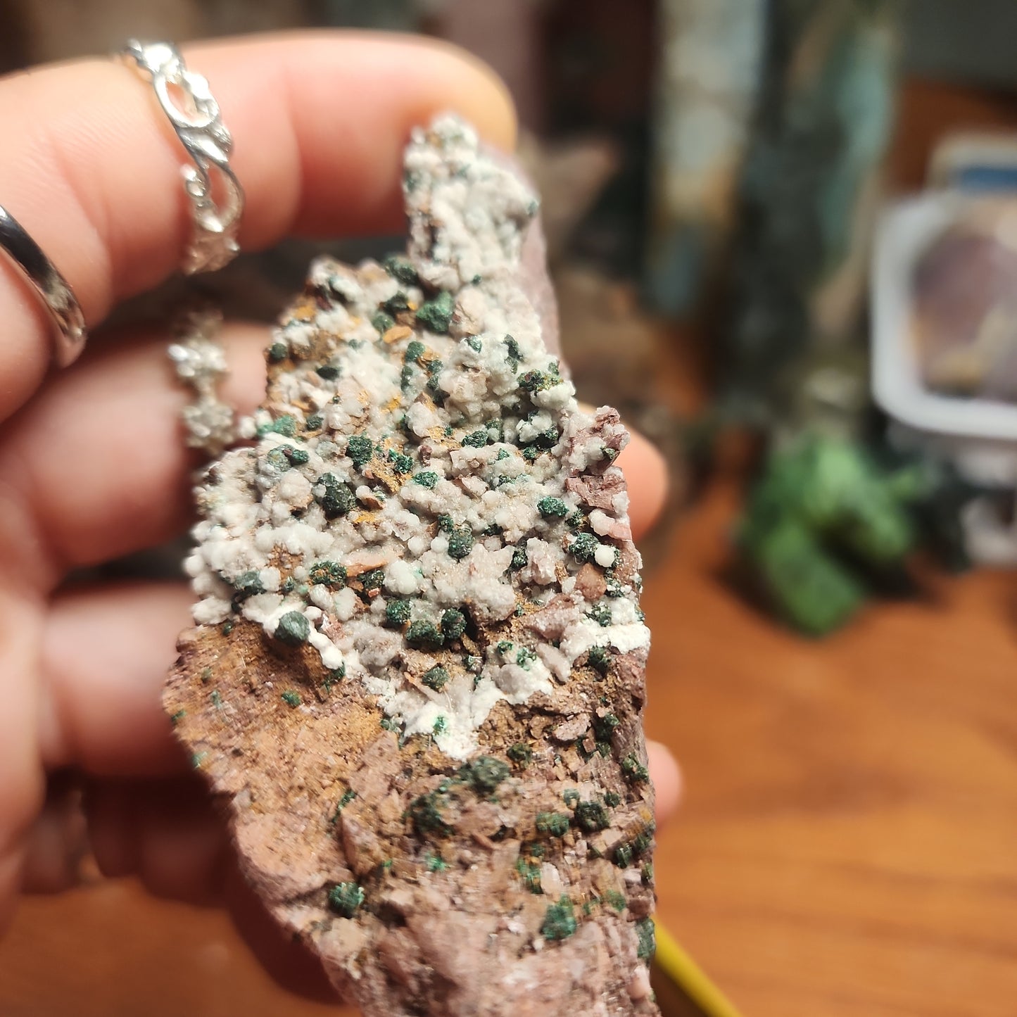 Dolomite with Malachite specimen