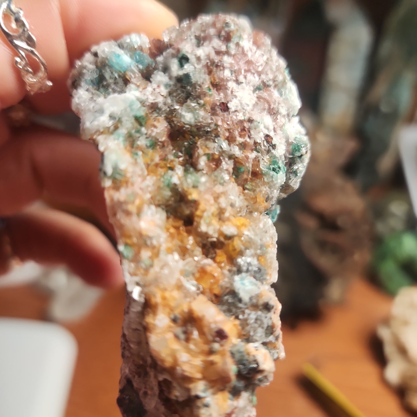 Dolomite with Malachite specimen