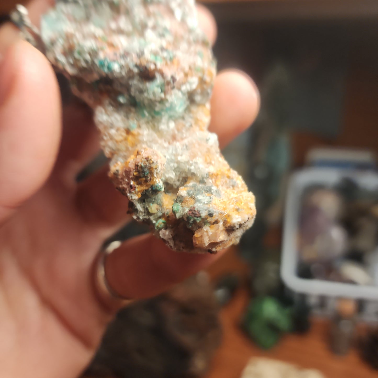 Dolomite with Malachite specimen