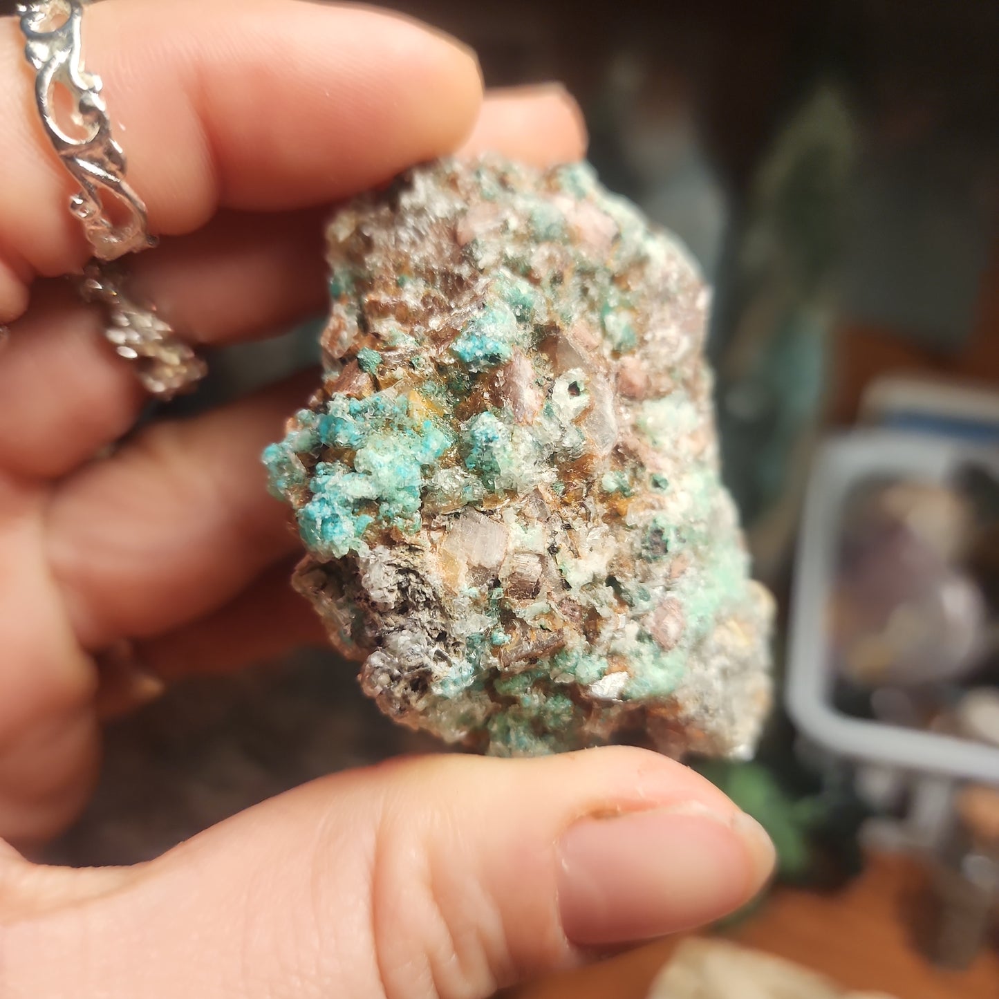 Dolomite with Malachite specimen