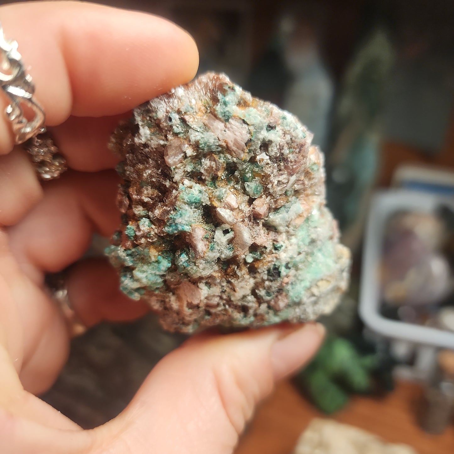 Dolomite with Malachite specimen