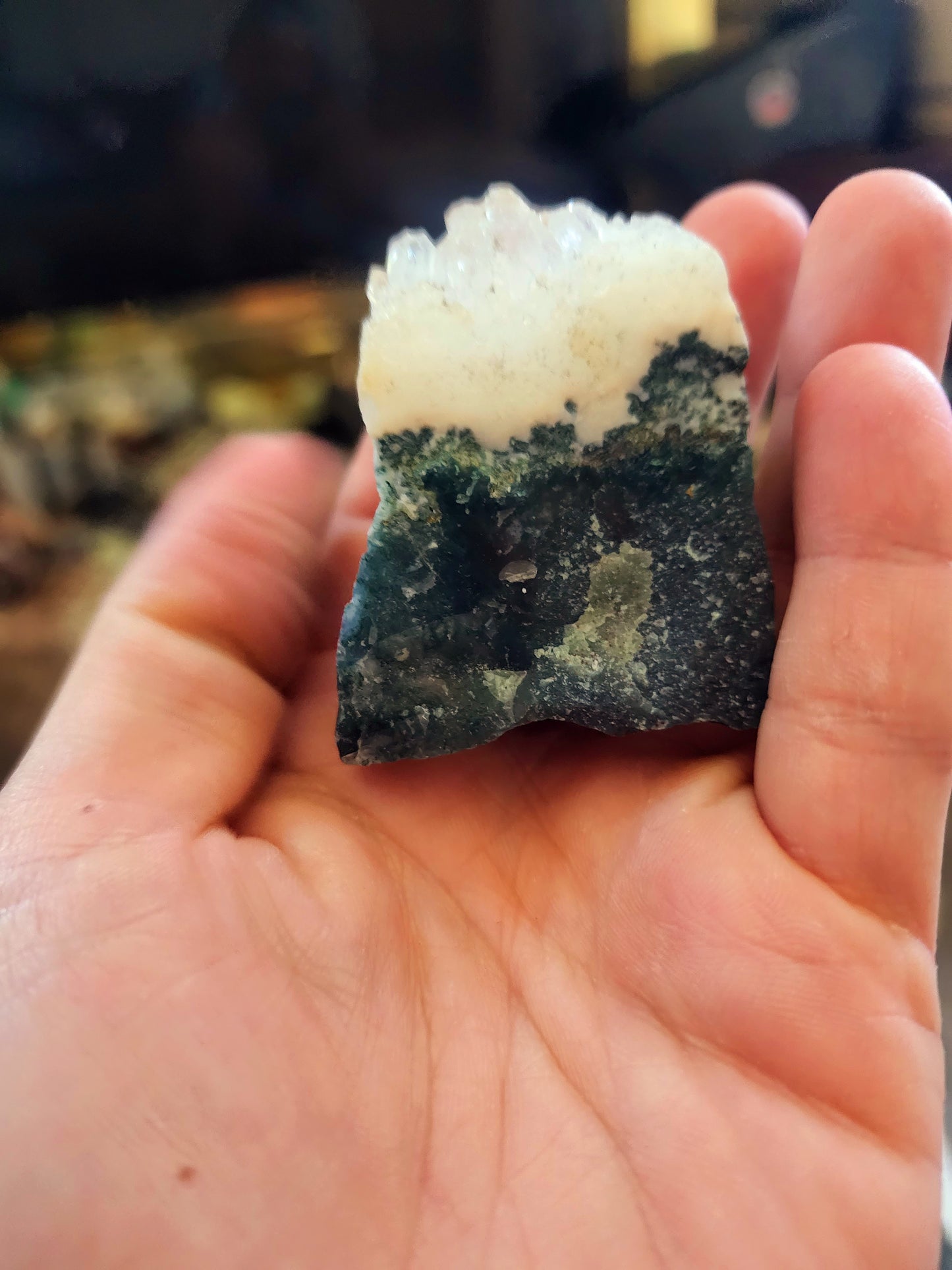 Lot of 6 raw moss agate pieces