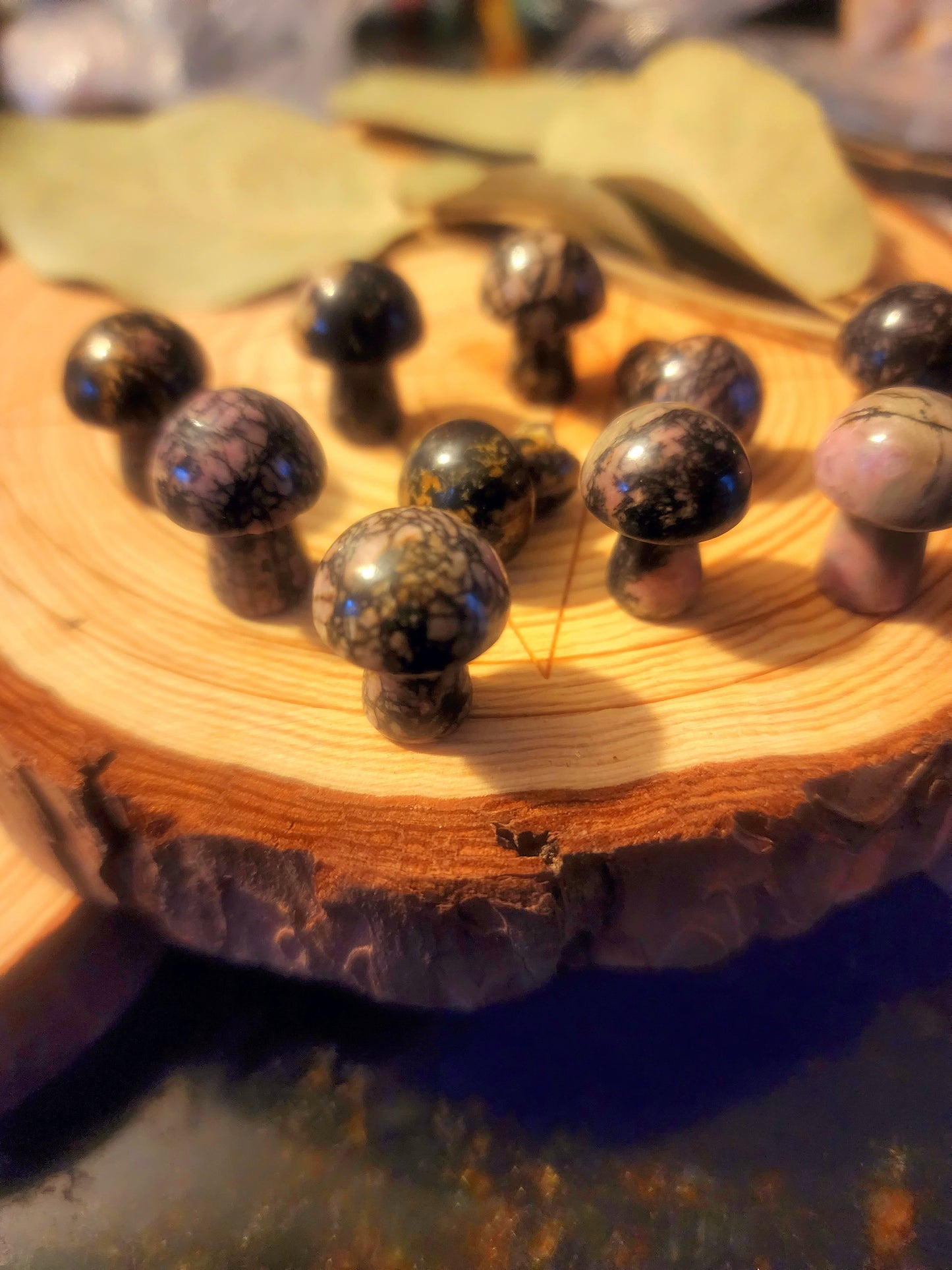 Rhodonite mini mushroom ๐