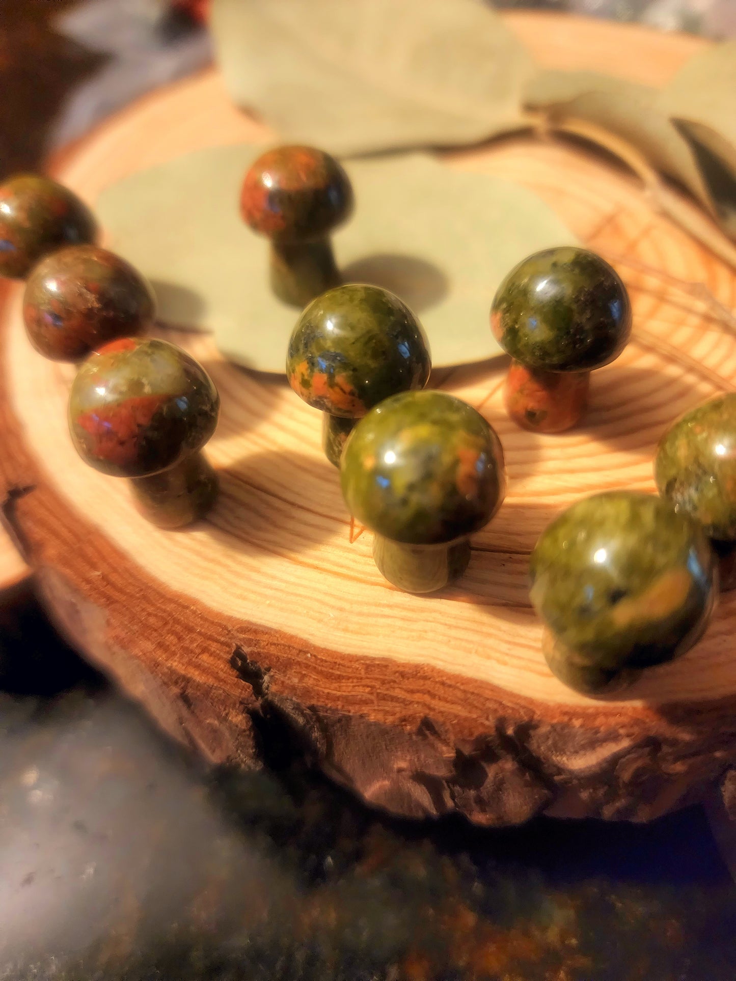 Unakite mini mushroom ๐