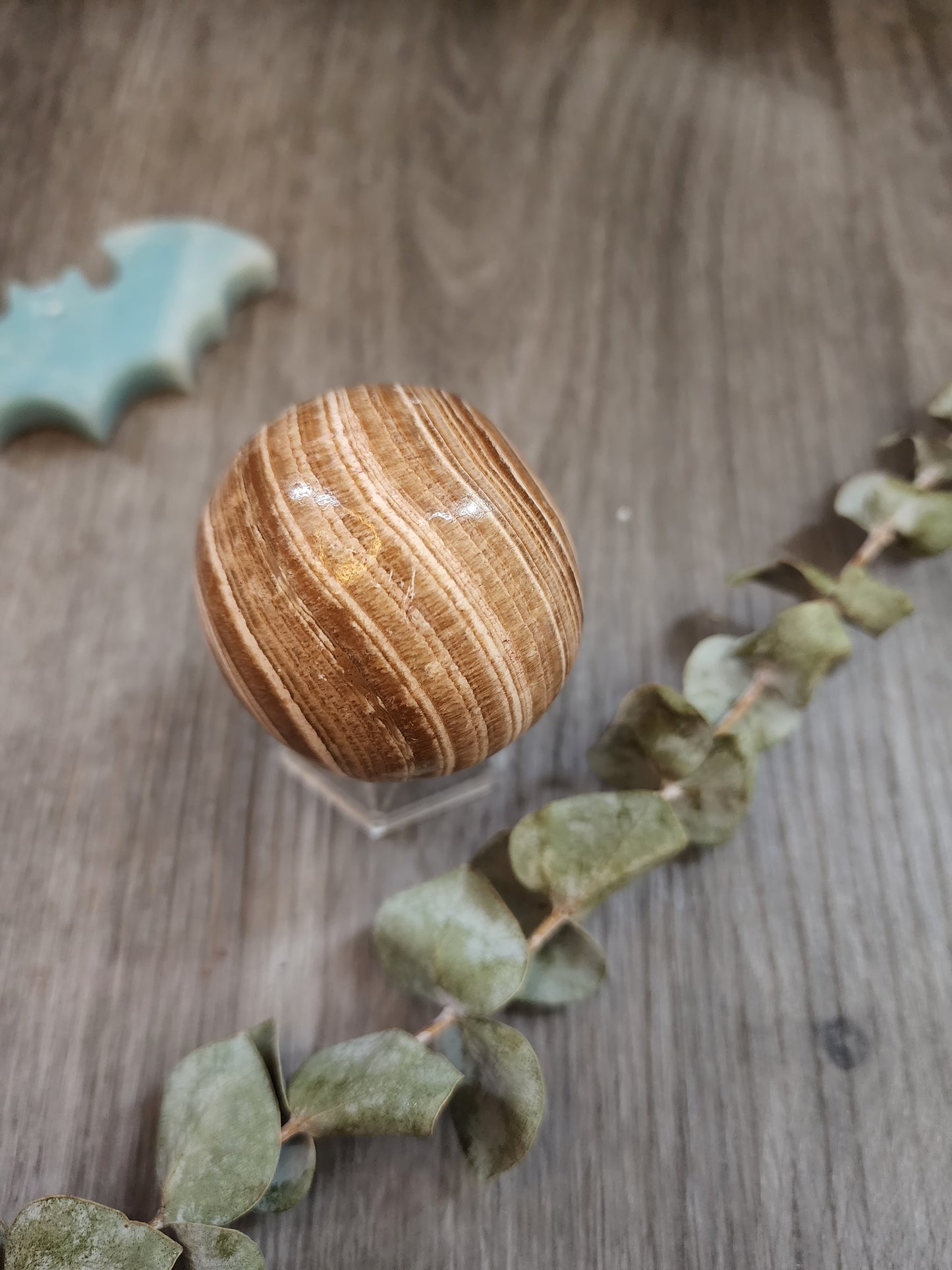 Brown aragonite sphere 2