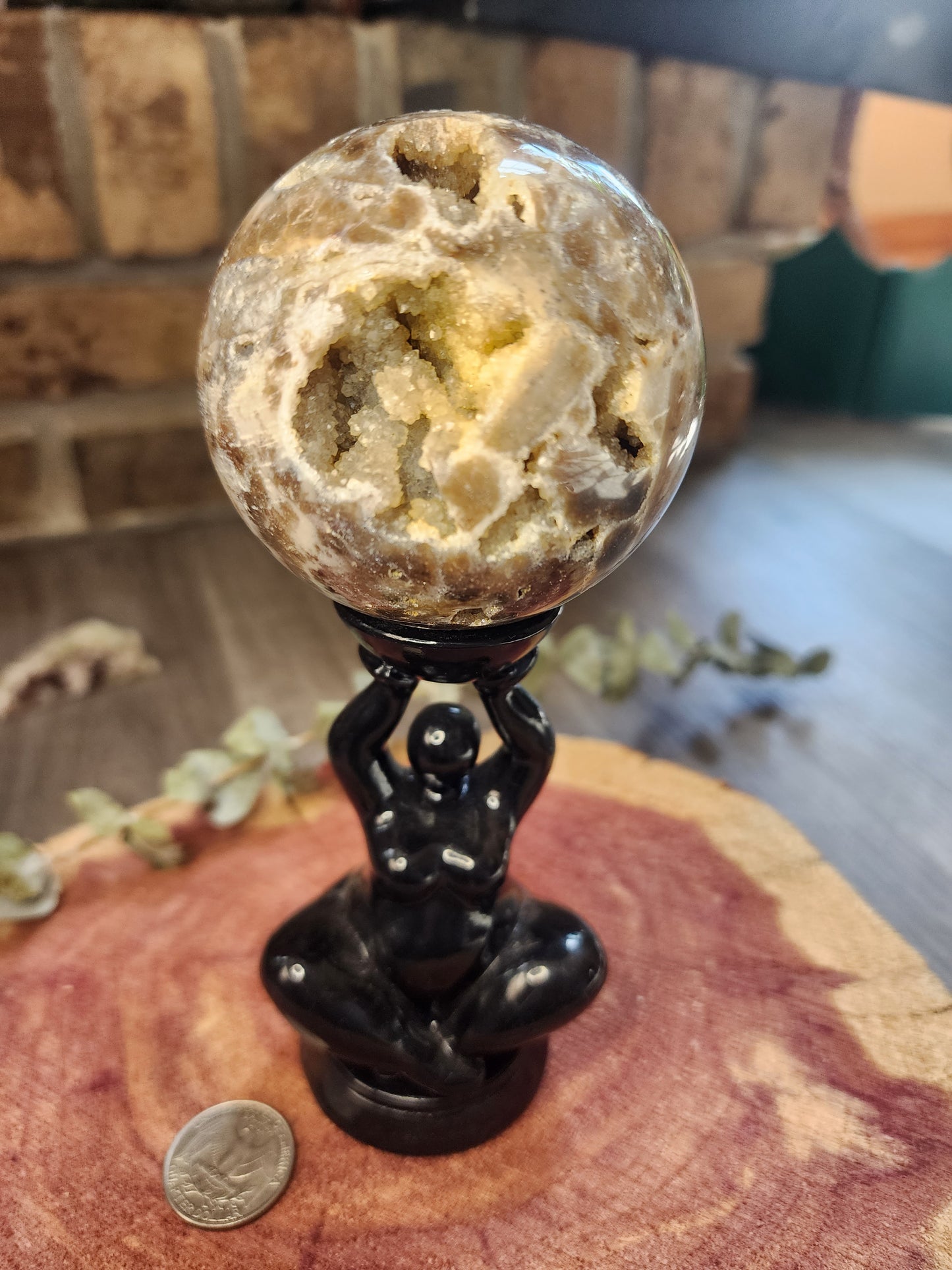 Sphalerite druzy sphere