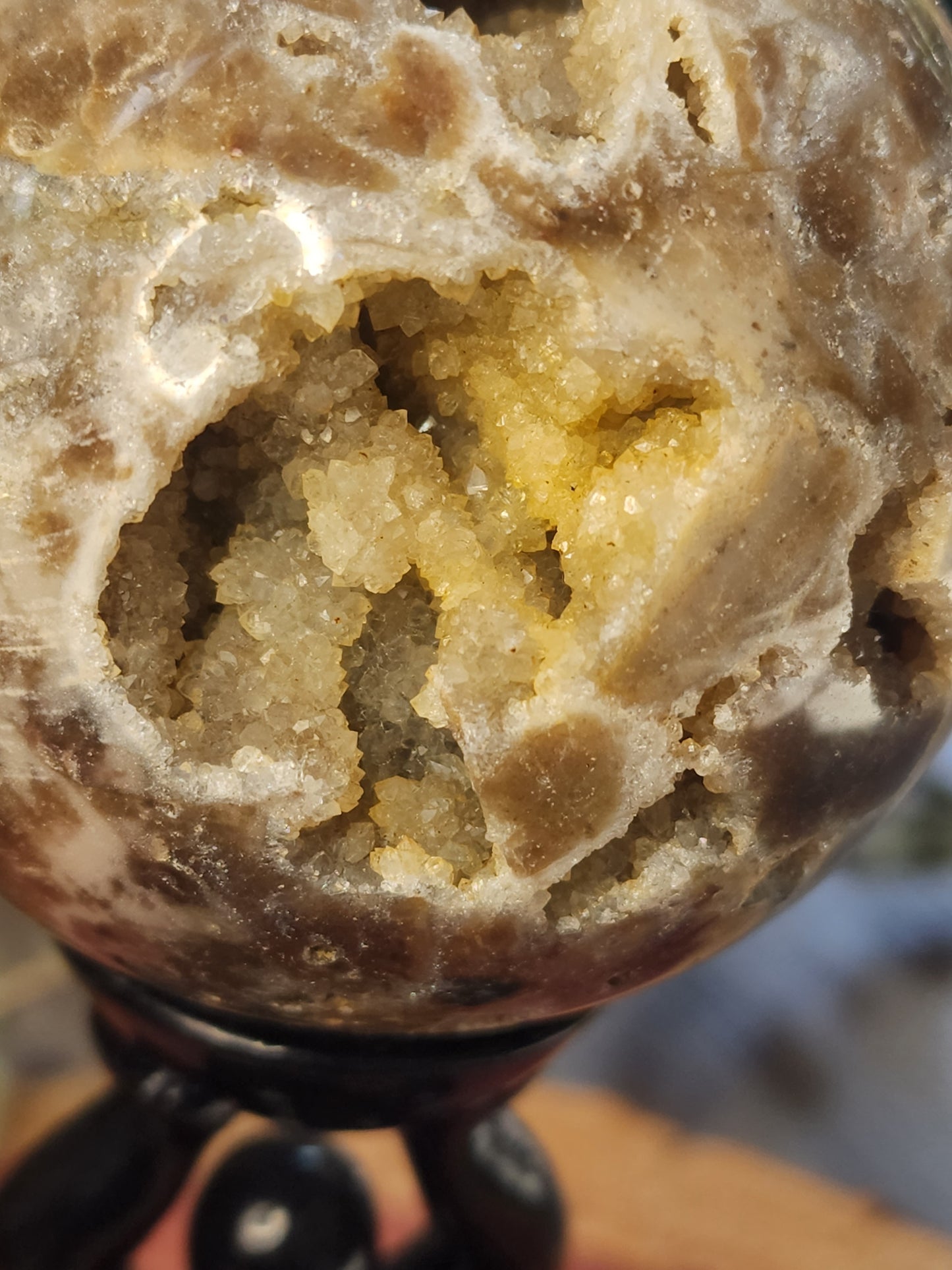 Sphalerite druzy sphere
