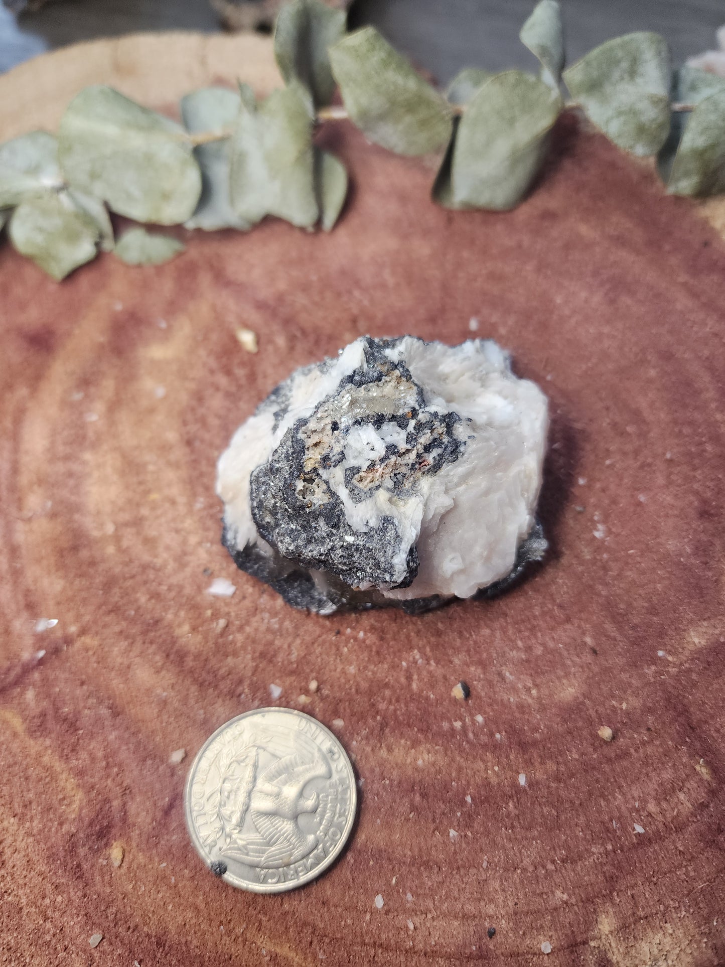 Barite cerrusite and galena specimen