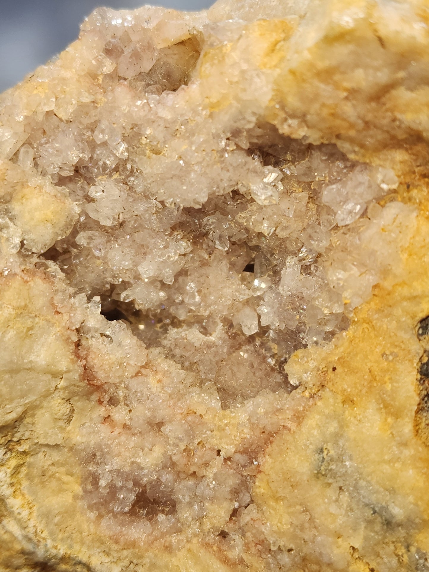Pink Amethyst druzy on stand!