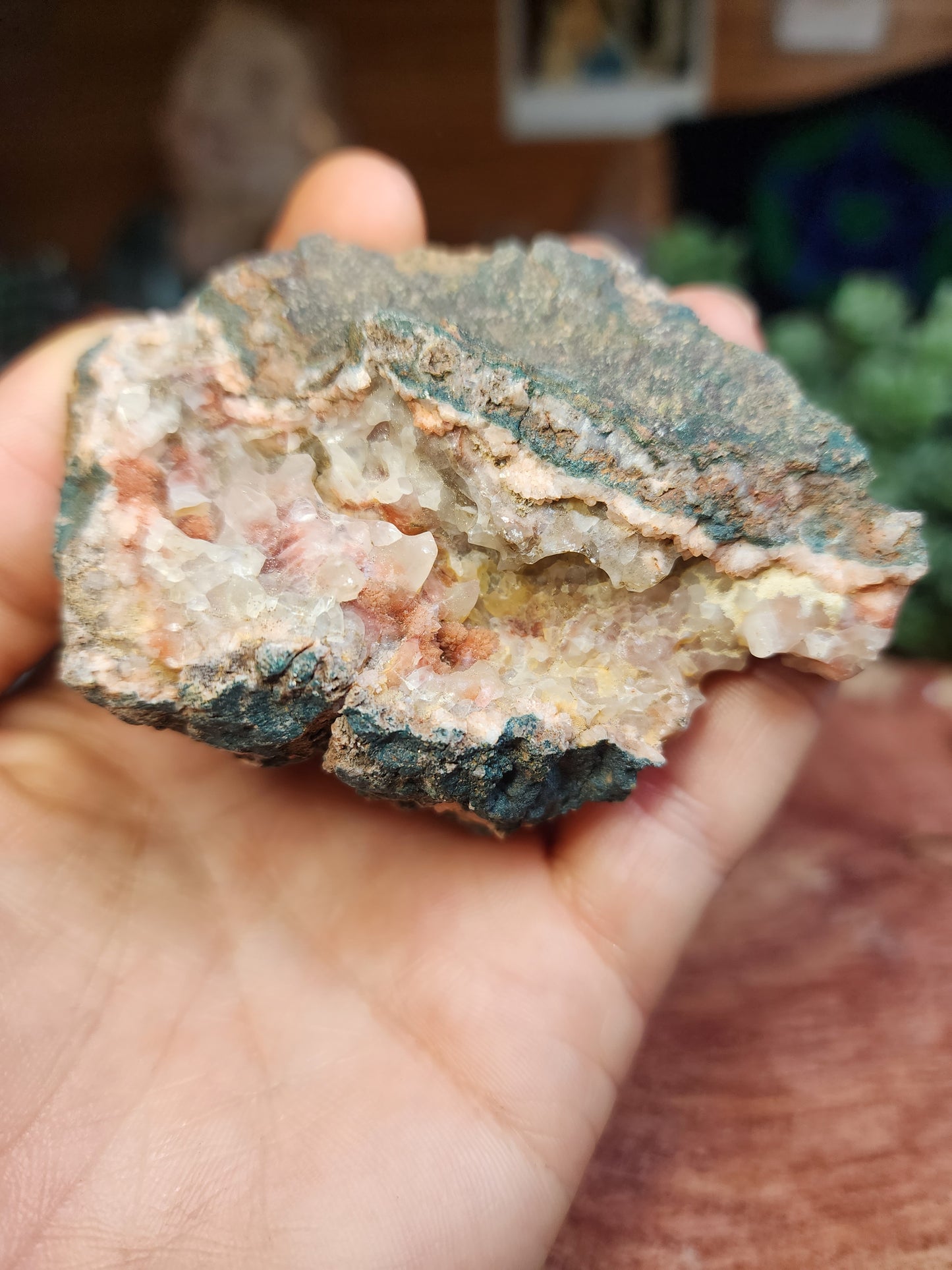 Pink amethyst raw druzy