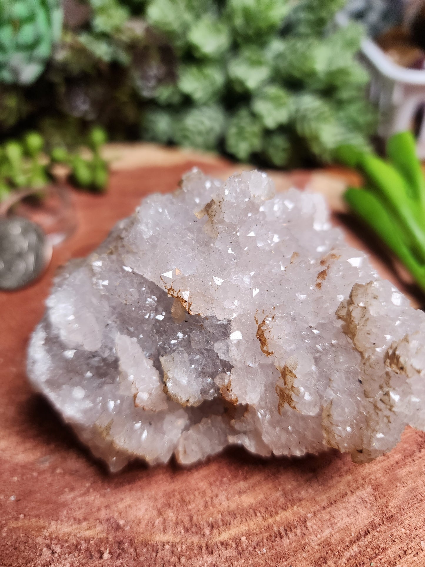 Pink amethyst druzy