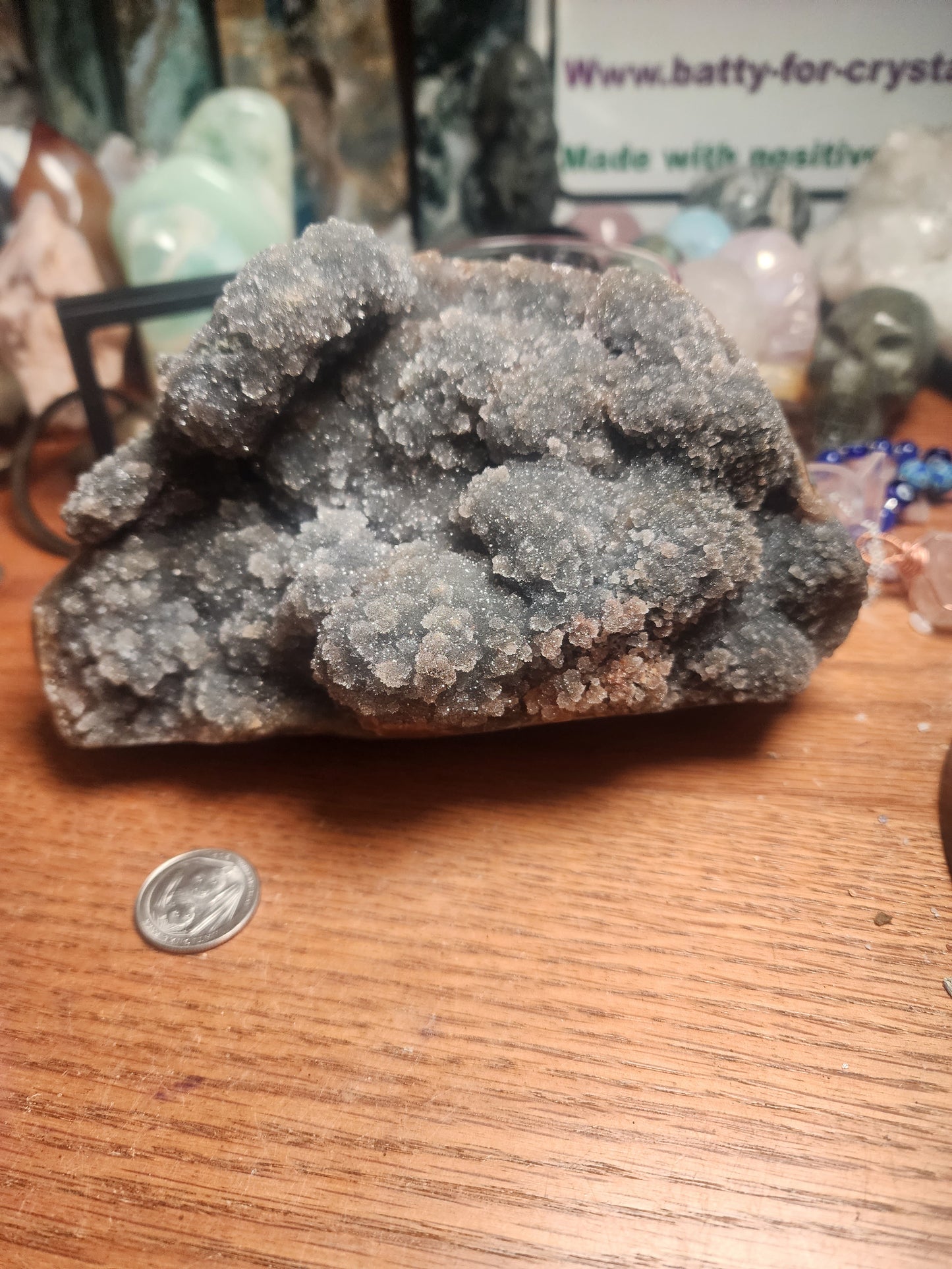 Large Black/Rainbow Amethyst Cluster