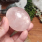 Rainbow Filled Rose Quartz Palmstone