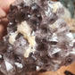 Smokey Amethyst Cluster with Calcites