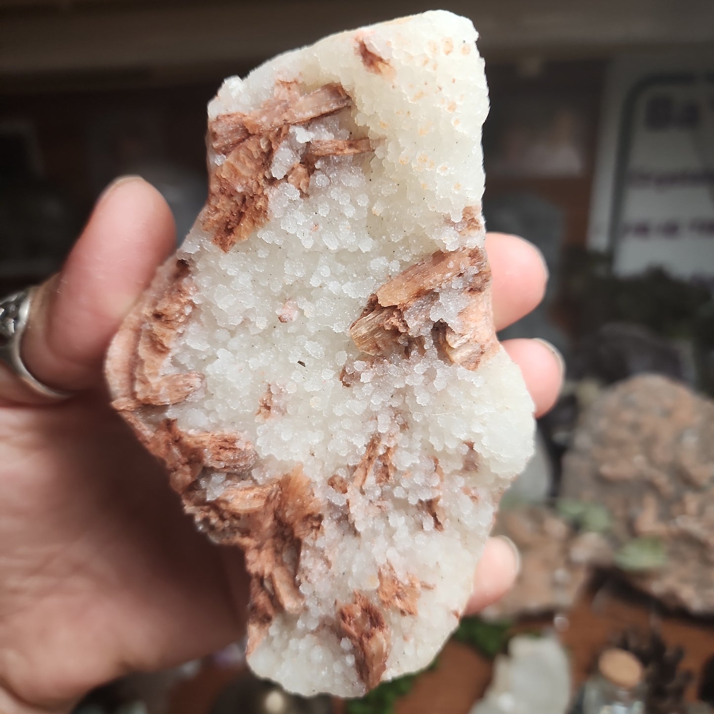 Stillbite & Chalcedony Cluster