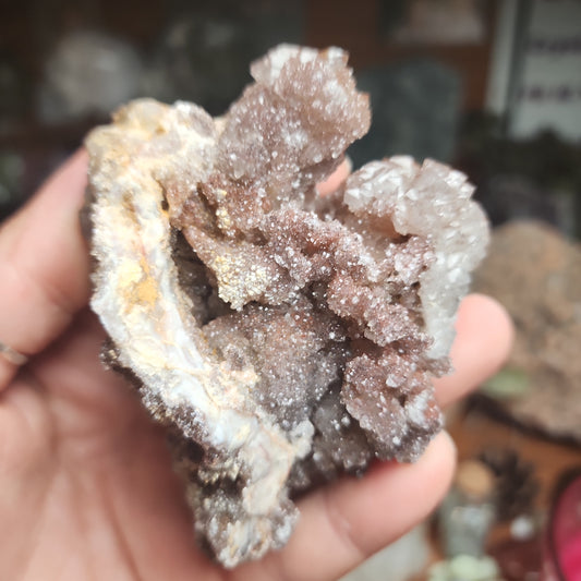 Pink Amethyst Stallactite Druzy Specimen