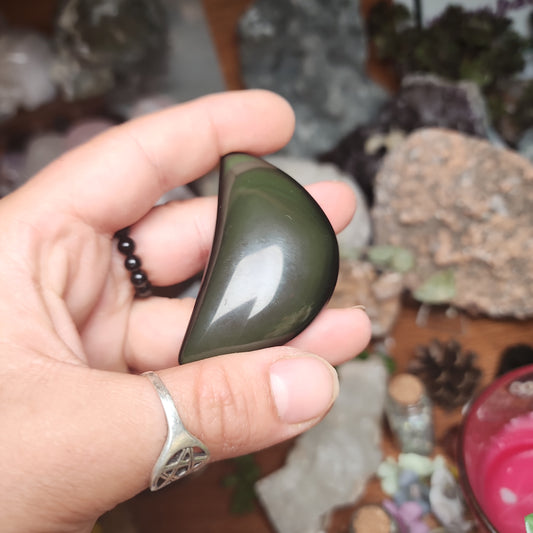 Rainbow Obsidian Moon