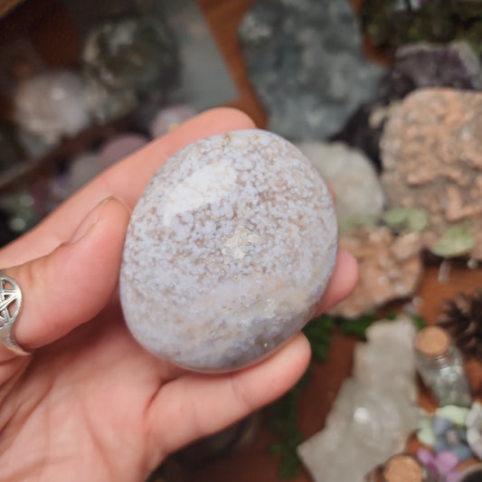 Lavender Ocean Jasper Palmstone