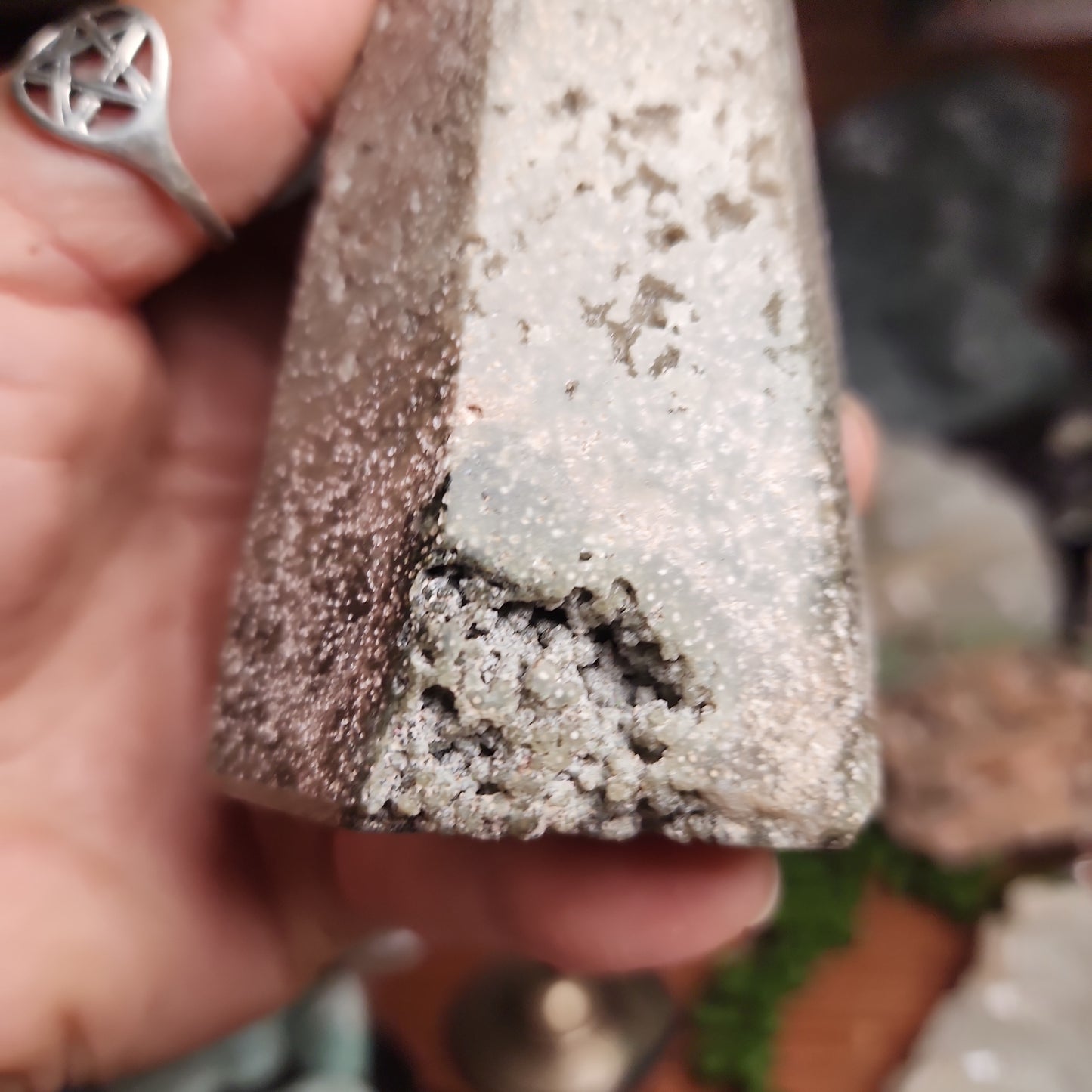 Ocean Jasper Tower with Druzy