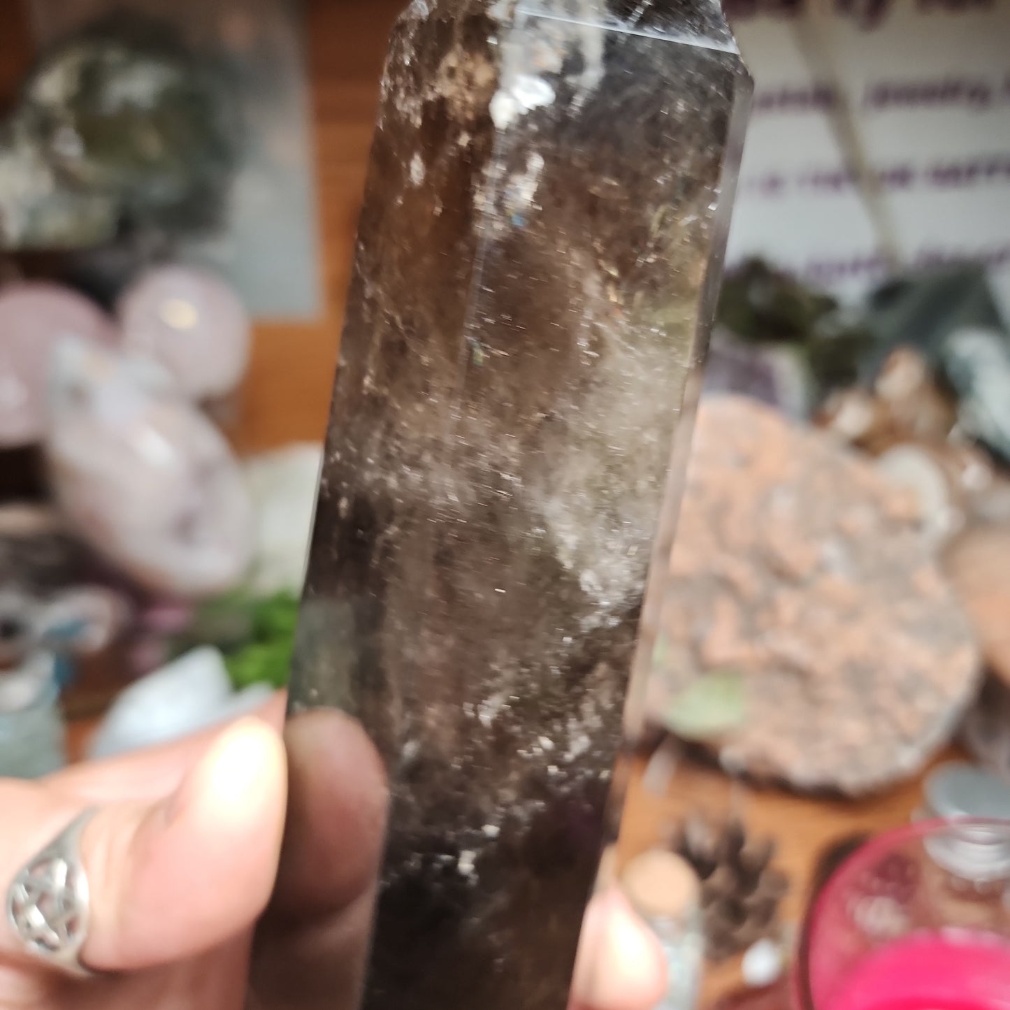 Large Smokey Quartz Tower