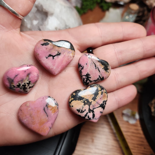 Rhodonite Heart