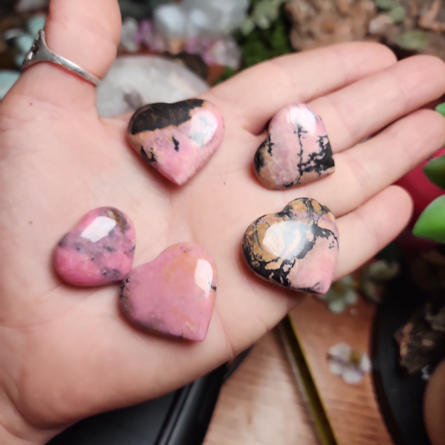 Rhodonite Heart