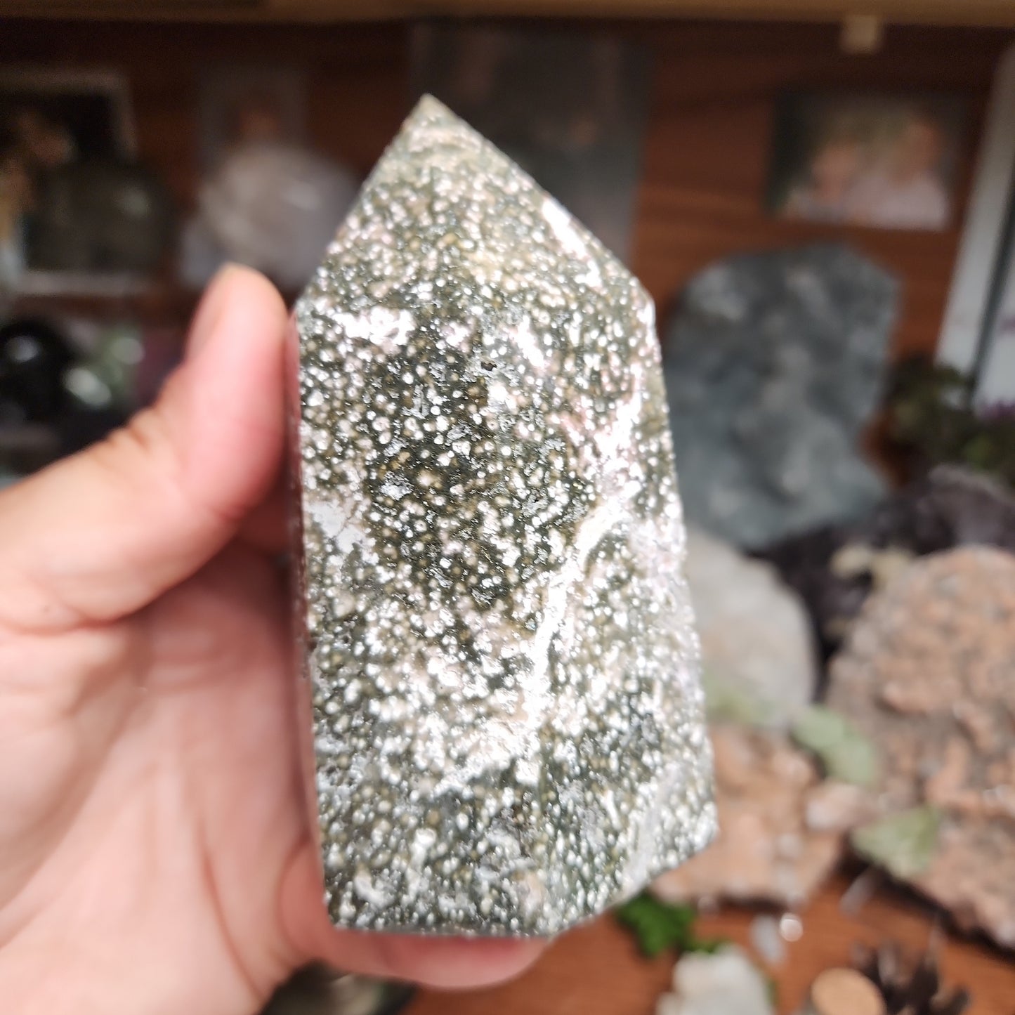 Ocean Jasper Druzy Tower